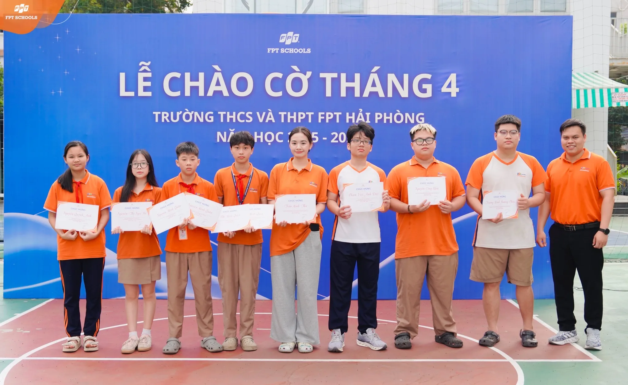 Lễ chào cờ tháng 4 FPT School Hải Phòng Khởi động tháng mới, sẵn sàng tăng tốc | FPT Schools