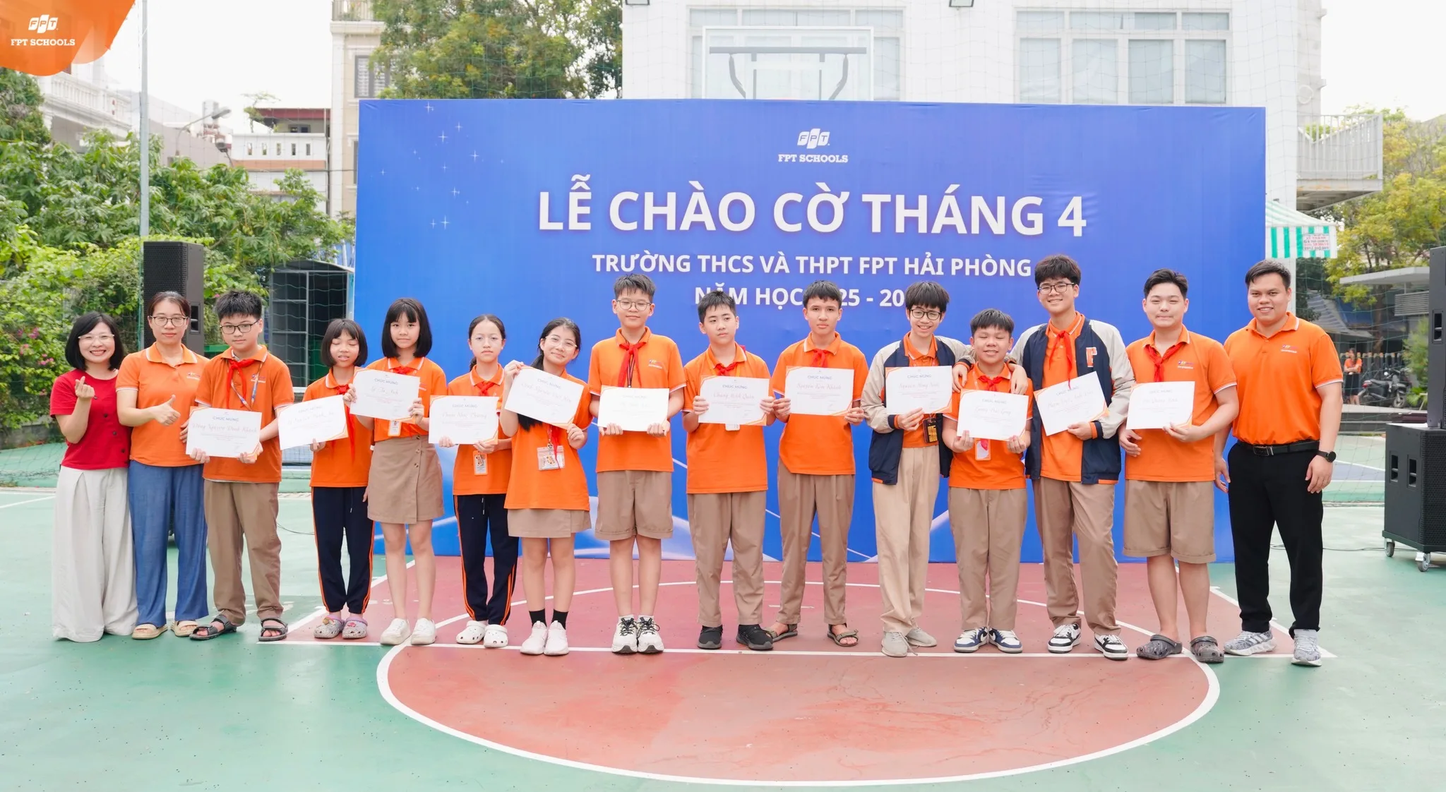 Lễ chào cờ tháng 4 FPT School Hải Phòng Khởi động tháng mới, sẵn sàng tăng tốc | FPT Schools