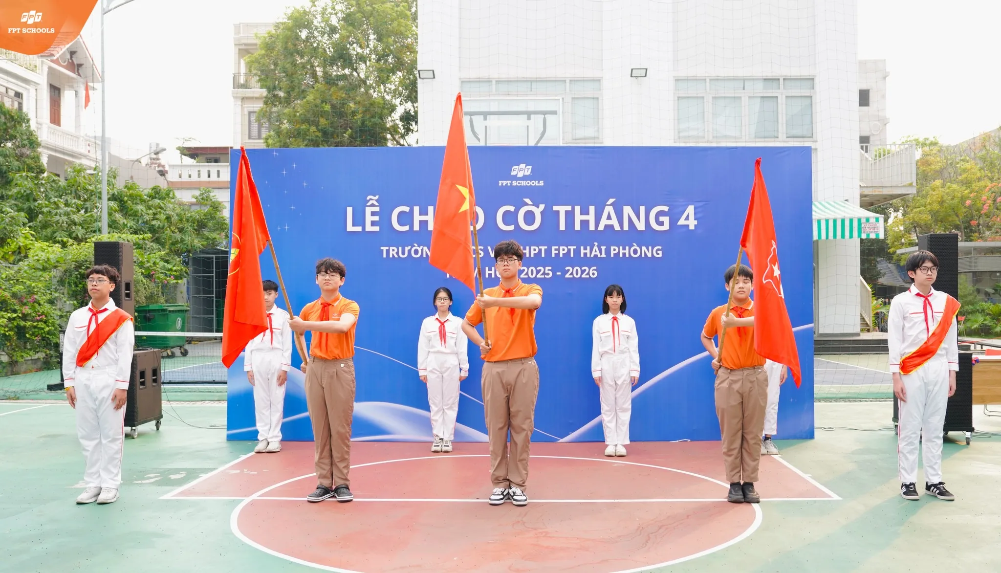 Lễ chào cờ tháng 4 FPT School Hải Phòng Khởi động tháng mới, sẵn sàng tăng tốc | FPT Schools
