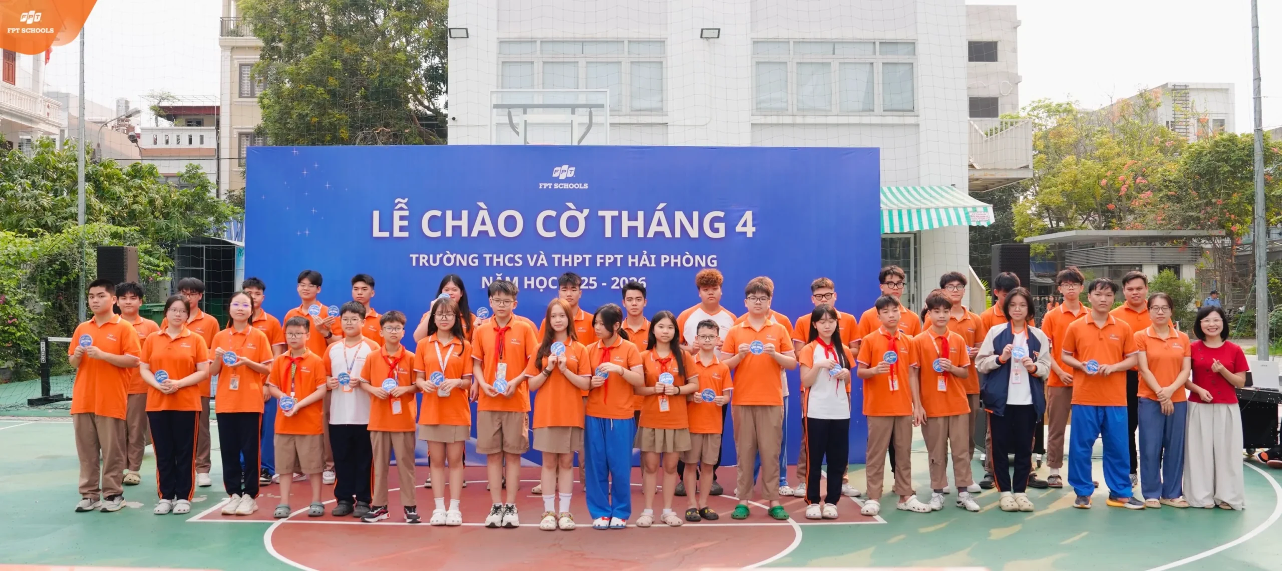 Lễ chào cờ tháng 4 FPT School Hải Phòng Khởi động tháng mới, sẵn sàng tăng tốc | FPT Schools
