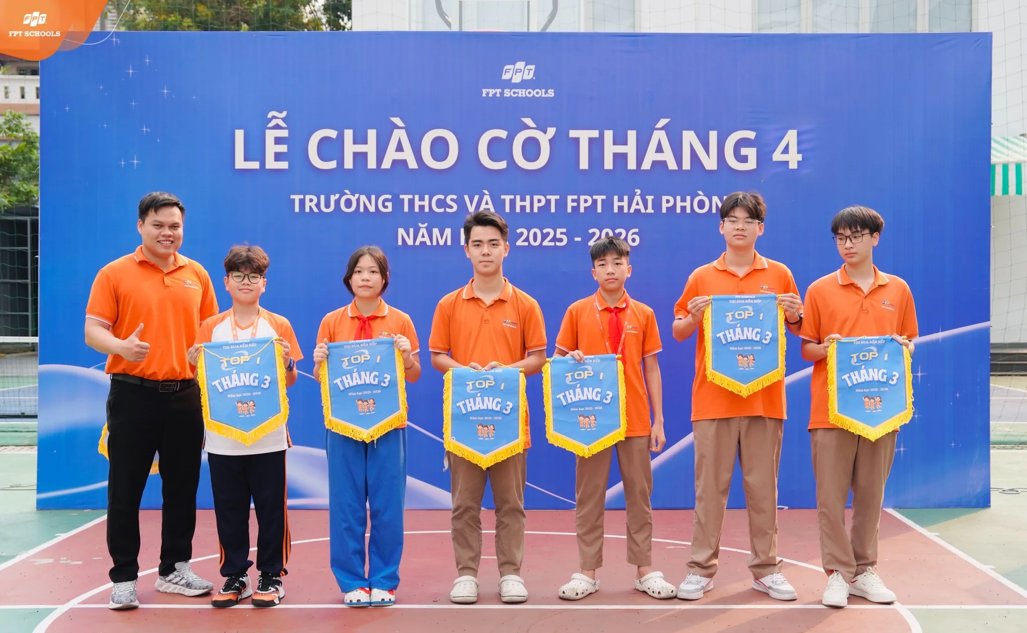 Lễ chào cờ tháng 4 FPT School Hải Phòng Khởi động tháng mới, sẵn sàng tăng tốc | FPT Schools