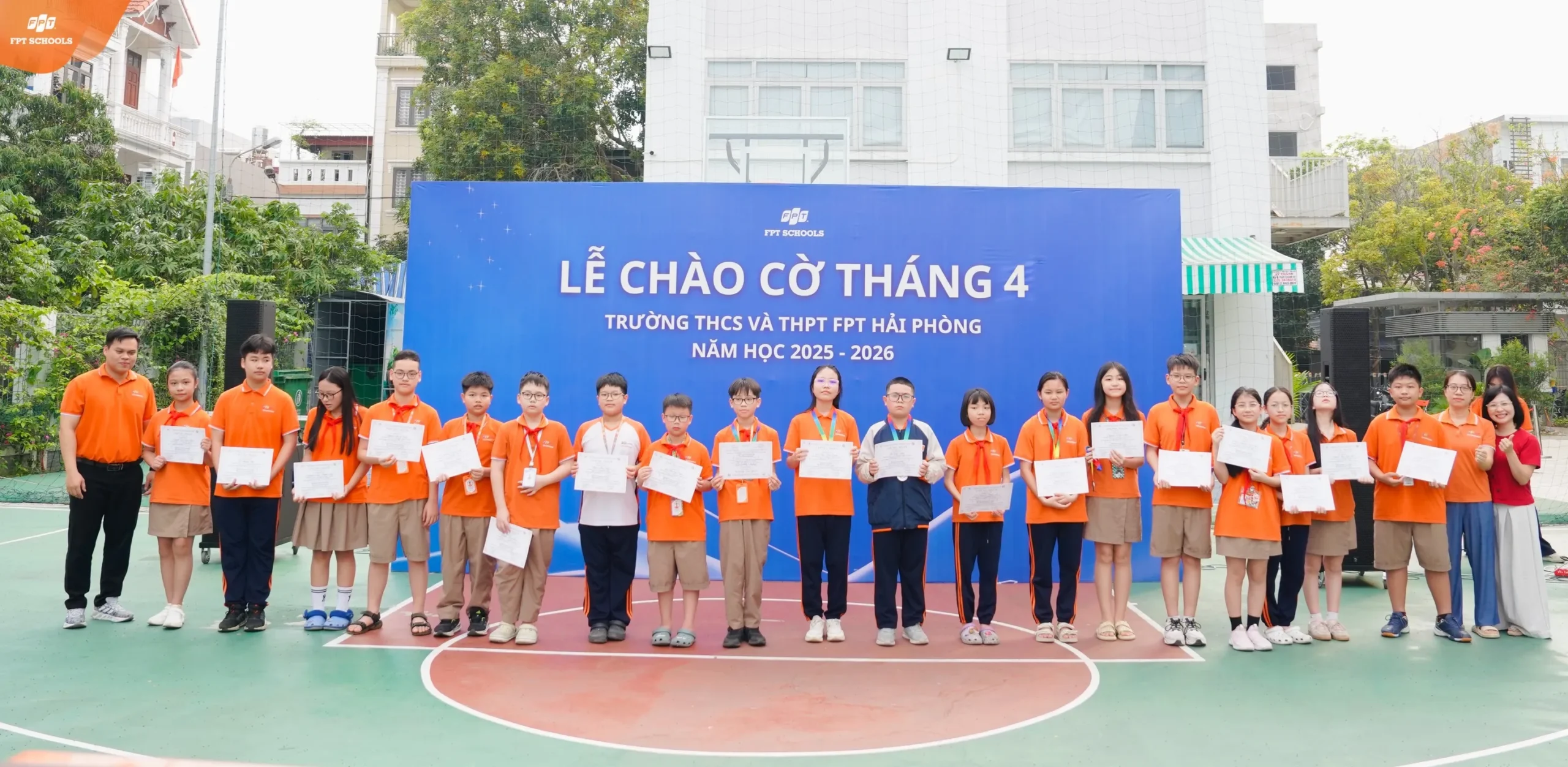Lễ chào cờ tháng 4 FPT School Hải Phòng Khởi động tháng mới, sẵn sàng tăng tốc | FPT Schools