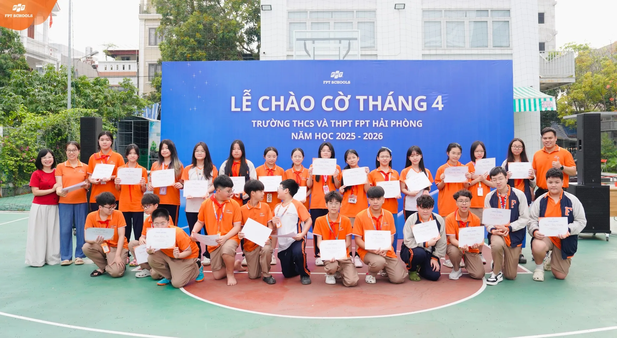 Lễ chào cờ tháng 4 FPT School Hải Phòng Khởi động tháng mới, sẵn sàng tăng tốc | FPT Schools