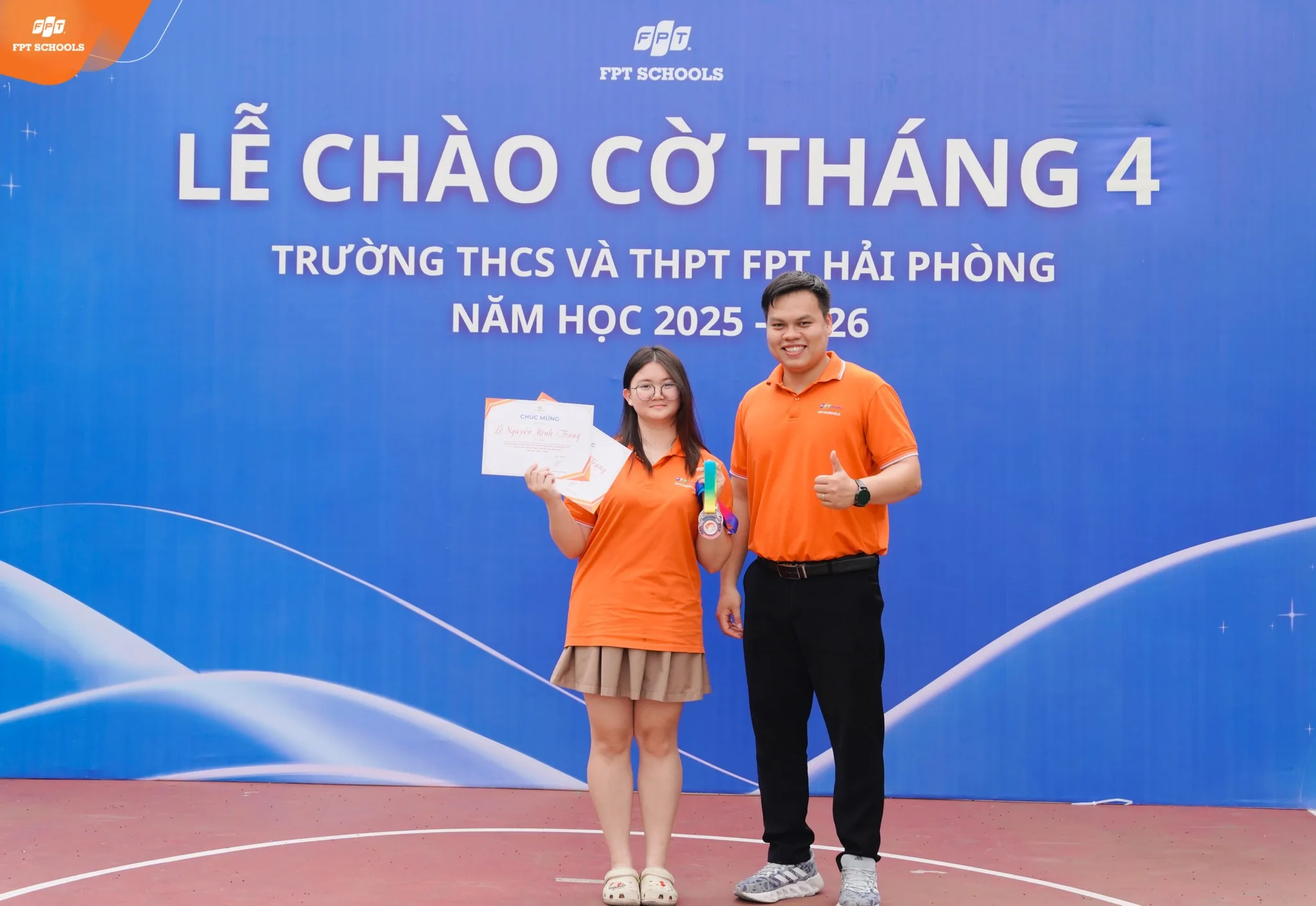 Lễ chào cờ tháng 4 FPT School Hải Phòng Khởi động tháng mới, sẵn sàng tăng tốc | FPT Schools