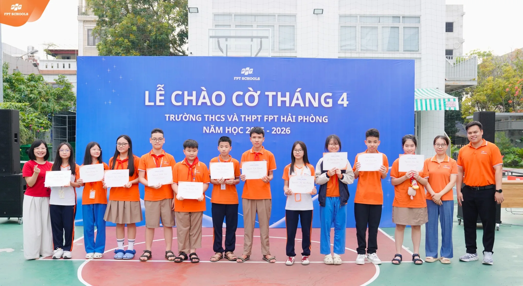 Lễ chào cờ tháng 4 FPT School Hải Phòng Khởi động tháng mới, sẵn sàng tăng tốc | FPT Schools