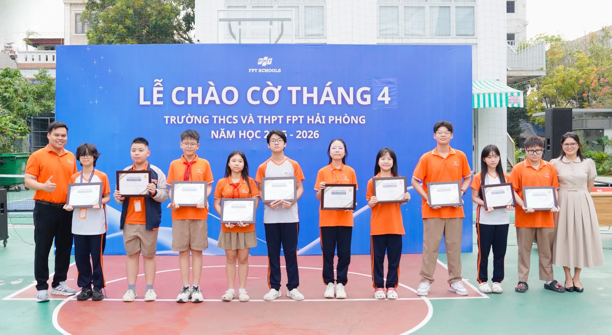 Lễ chào cờ tháng 4 FPT School Hải Phòng Khởi động tháng mới, sẵn sàng tăng tốc | FPT Schools