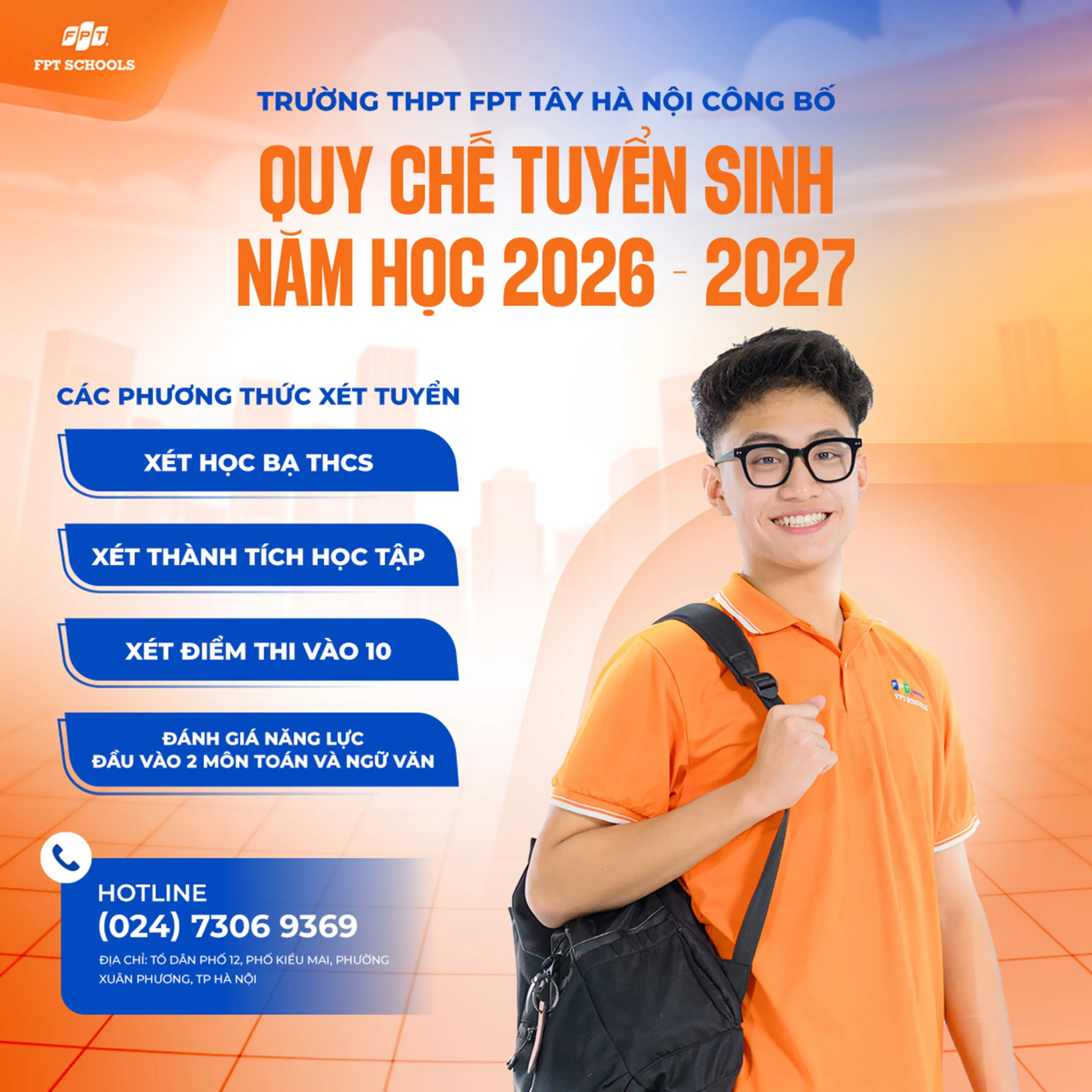 Quy chế tuyển sinh Tây Hà Nội