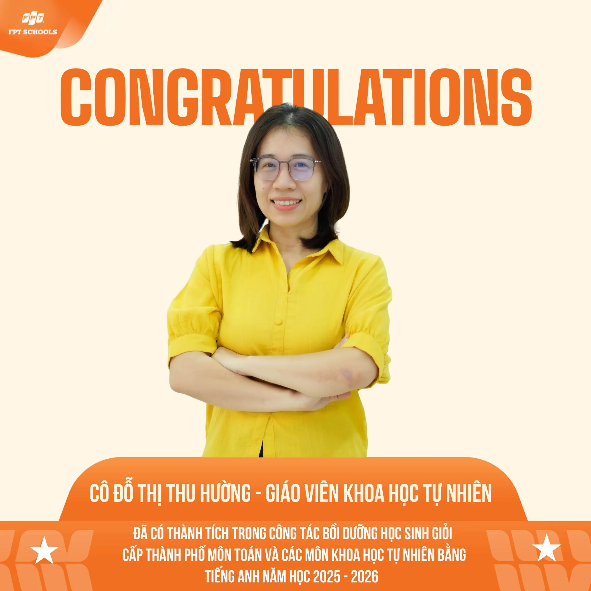 Top 5 giáo viên được Sở GD&ĐT Hải Phòng vinh danh vì có thành tích xuất sắc trong công tác bồi dưỡng học sinh Giỏi tại kỳ thi HSG cấp thành phố môn Toán và các môn KHTN bằng Tiếng Anh năm học 2025 – 2026 | FPT Schools