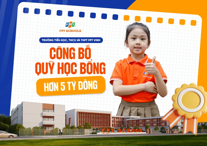 FPT School Vinh công bố quỹ học bổng hơn 5 tỷ đồng năm học 2026 - 2027.