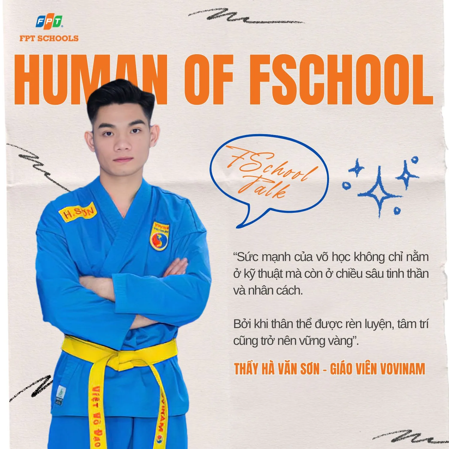 Học Vovinam cùng thầy Sơn: Hành trình lan tỏa võ học tại FPT School Thanh Hóa | FPT Schools