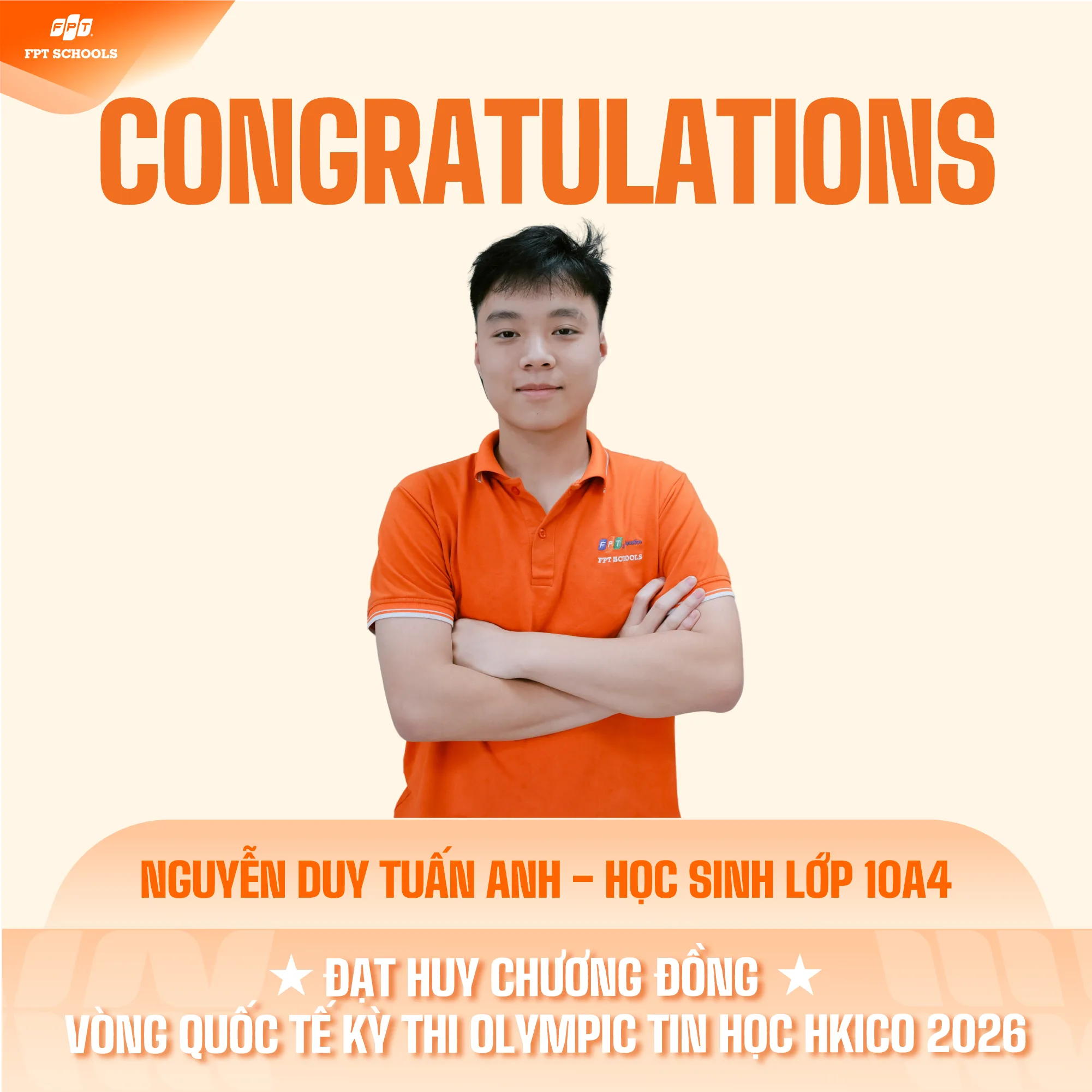 VINH DANH NHỮNG “TÀI NĂNG TRẺ” TẠI CHUNG KẾT KỲ THI OLYMPIC TIN HỌC QUỐC TẾ HKICO 2026. | FPT Schools