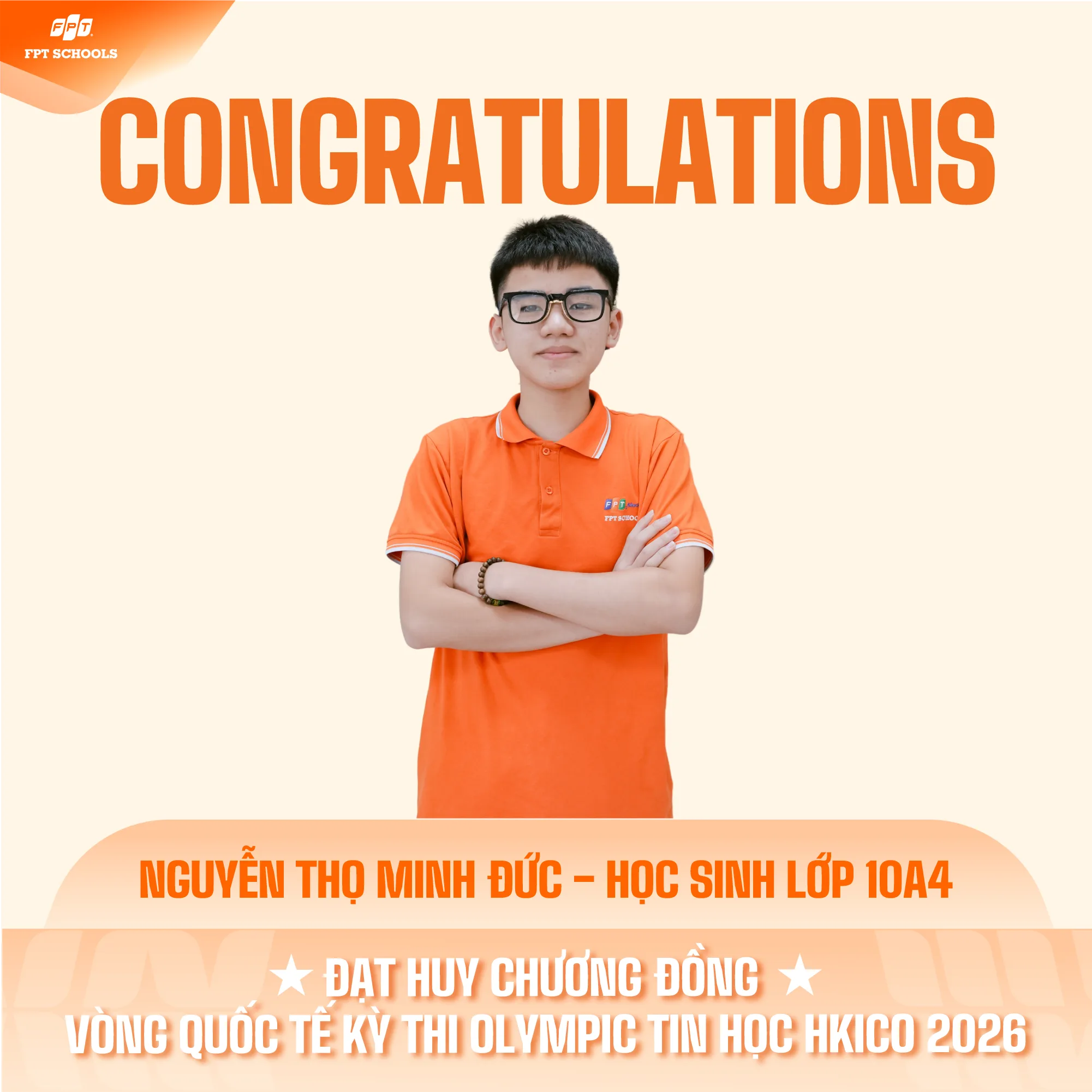 VINH DANH NHỮNG “TÀI NĂNG TRẺ” TẠI CHUNG KẾT KỲ THI OLYMPIC TIN HỌC QUỐC TẾ HKICO 2026. | FPT Schools