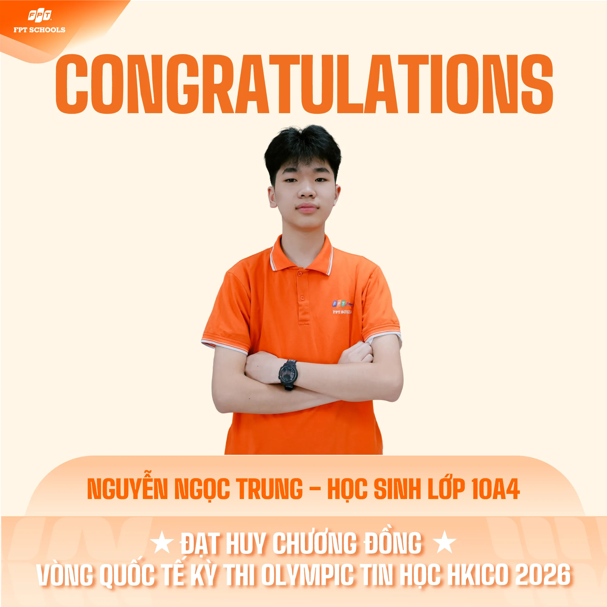 VINH DANH NHỮNG “TÀI NĂNG TRẺ” TẠI CHUNG KẾT KỲ THI OLYMPIC TIN HỌC QUỐC TẾ HKICO 2026. | FPT Schools