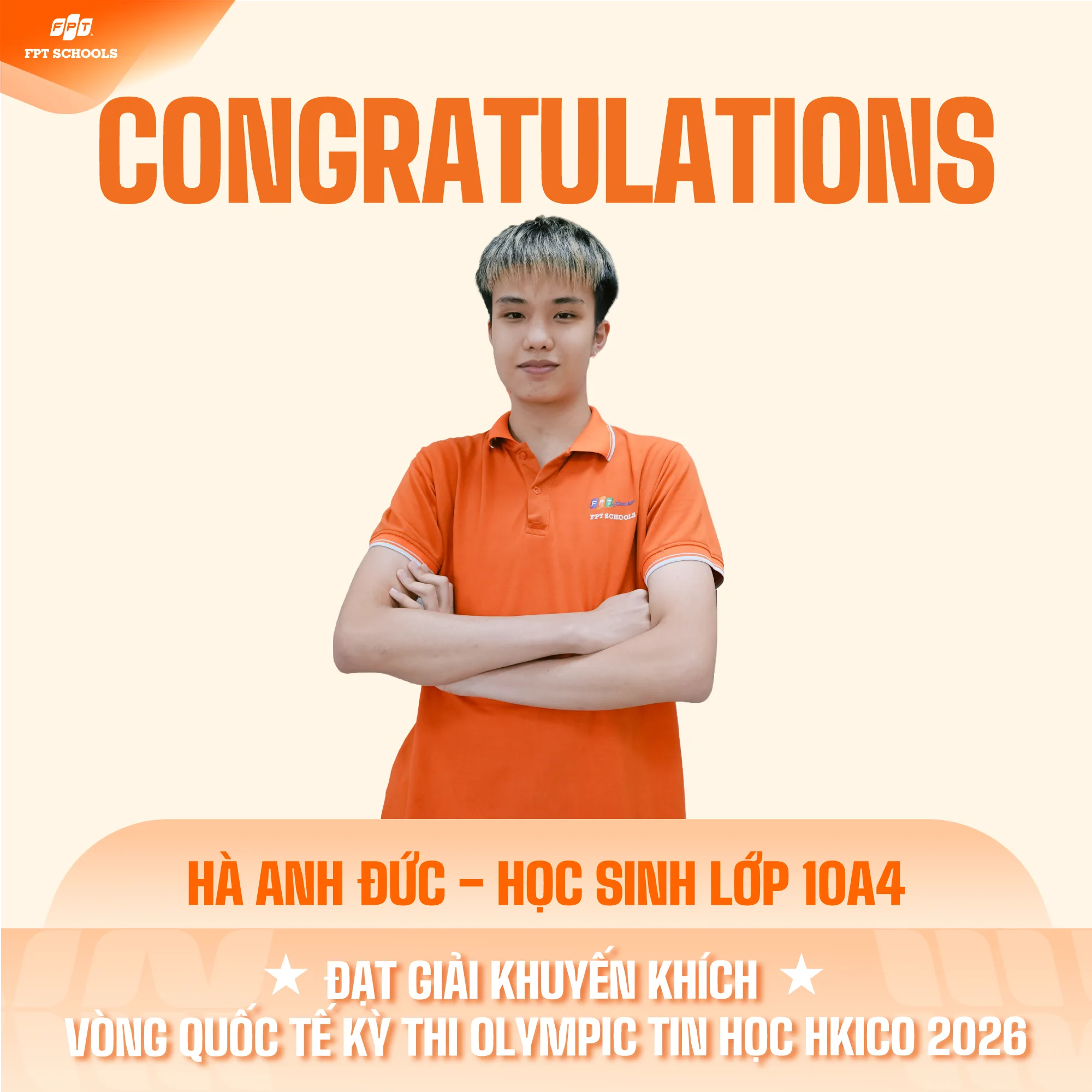 VINH DANH NHỮNG “TÀI NĂNG TRẺ” TẠI CHUNG KẾT KỲ THI OLYMPIC TIN HỌC QUỐC TẾ HKICO 2026. | FPT Schools