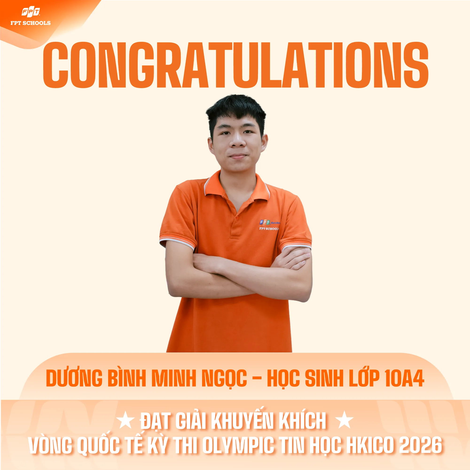 VINH DANH NHỮNG “TÀI NĂNG TRẺ” TẠI CHUNG KẾT KỲ THI OLYMPIC TIN HỌC QUỐC TẾ HKICO 2026. | FPT Schools