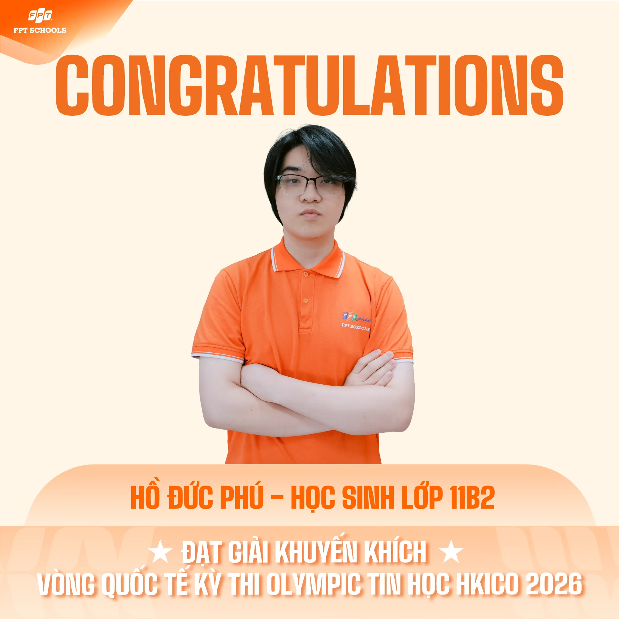 VINH DANH NHỮNG “TÀI NĂNG TRẺ” TẠI CHUNG KẾT KỲ THI OLYMPIC TIN HỌC QUỐC TẾ HKICO 2026. | FPT Schools