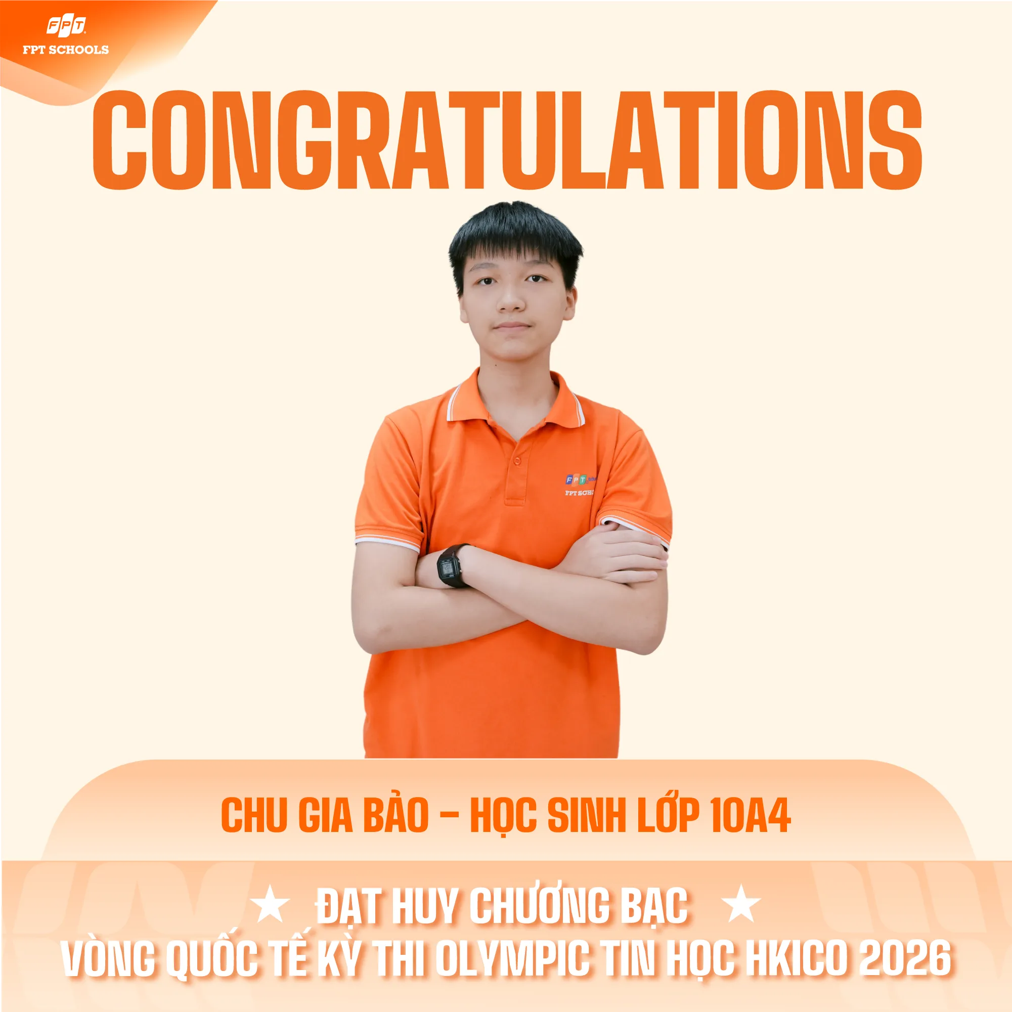 VINH DANH NHỮNG “TÀI NĂNG TRẺ” TẠI CHUNG KẾT KỲ THI OLYMPIC TIN HỌC QUỐC TẾ HKICO 2026. | FPT Schools
