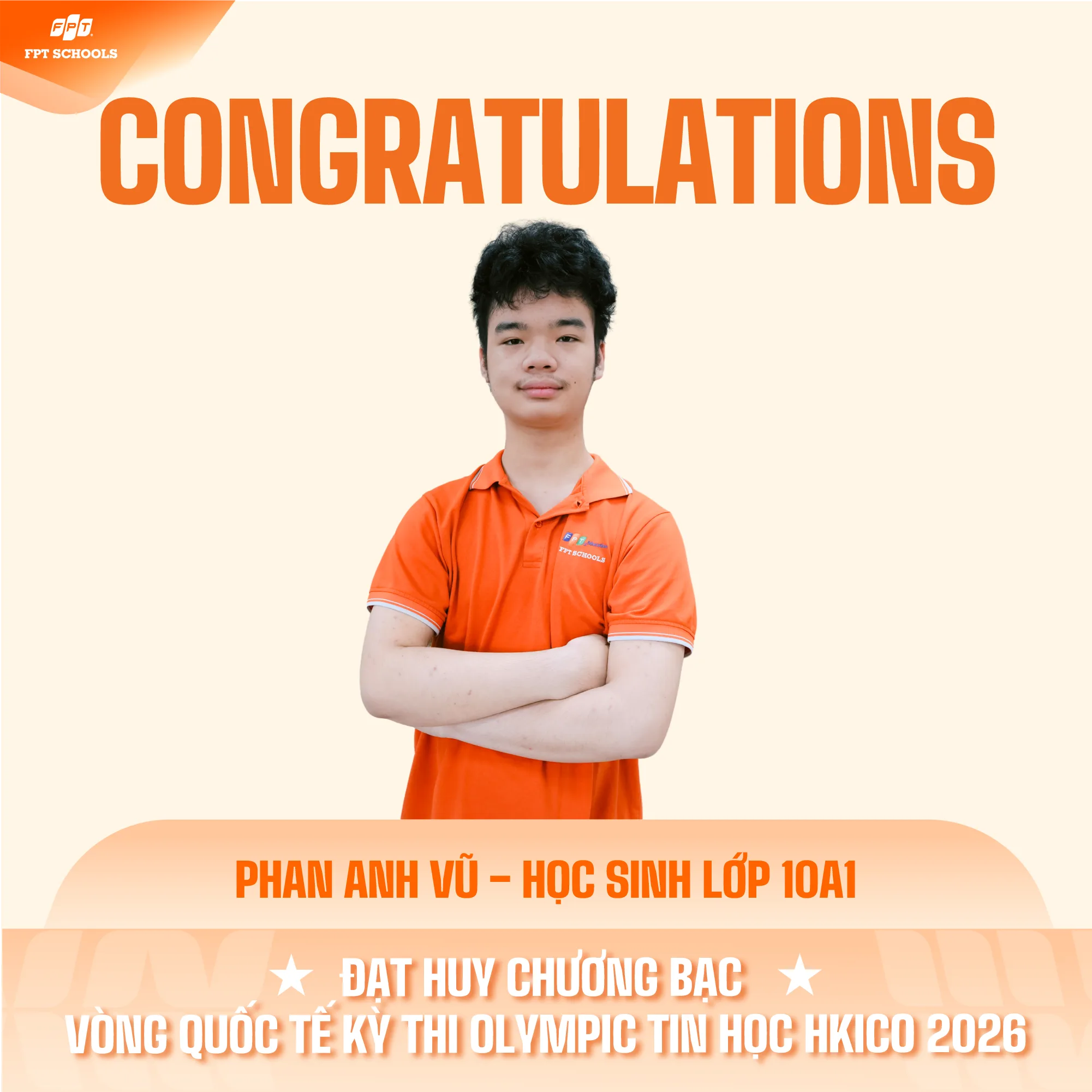 VINH DANH NHỮNG “TÀI NĂNG TRẺ” TẠI CHUNG KẾT KỲ THI OLYMPIC TIN HỌC QUỐC TẾ HKICO 2026. | FPT Schools