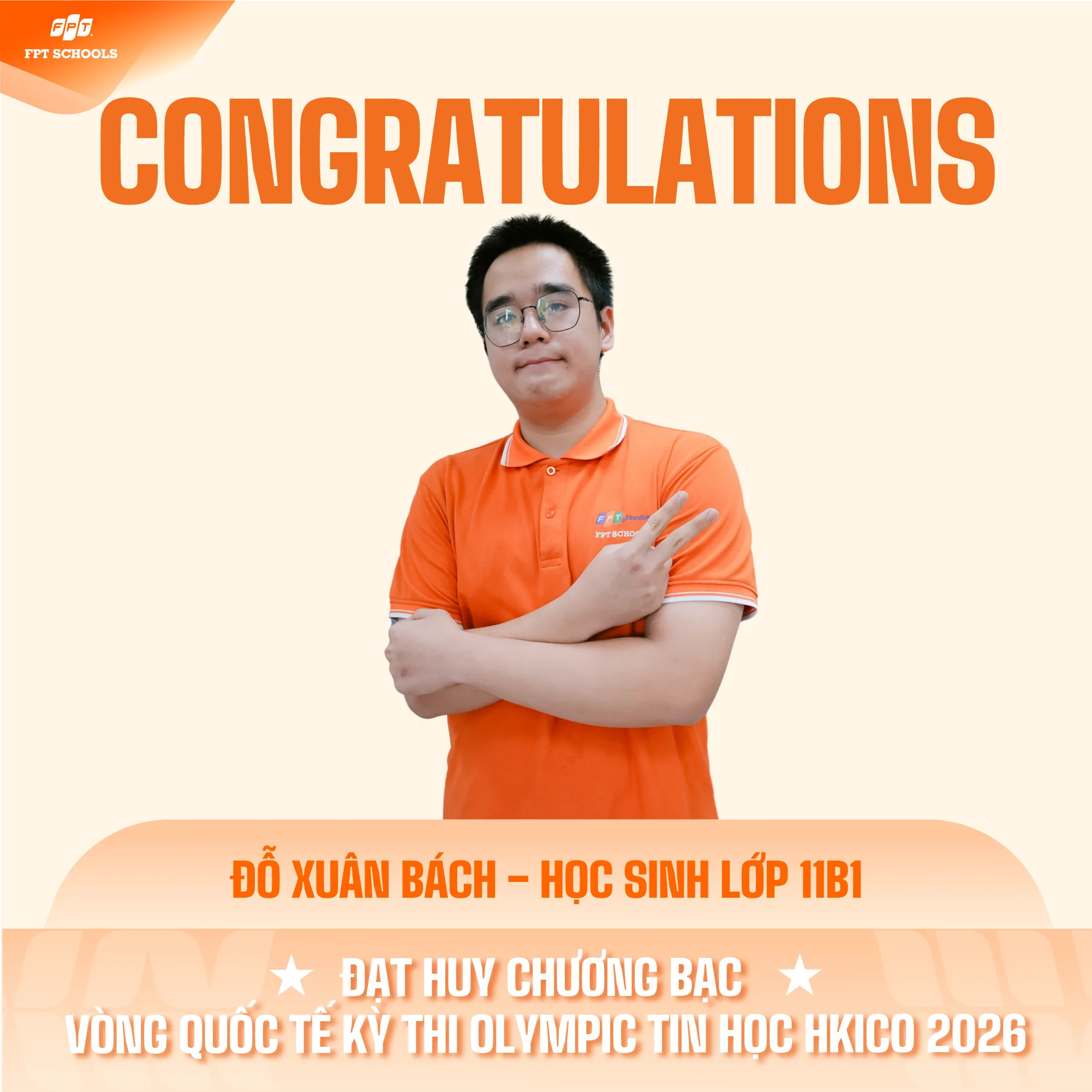 VINH DANH NHỮNG “TÀI NĂNG TRẺ” TẠI CHUNG KẾT KỲ THI OLYMPIC TIN HỌC QUỐC TẾ HKICO 2026. | FPT Schools