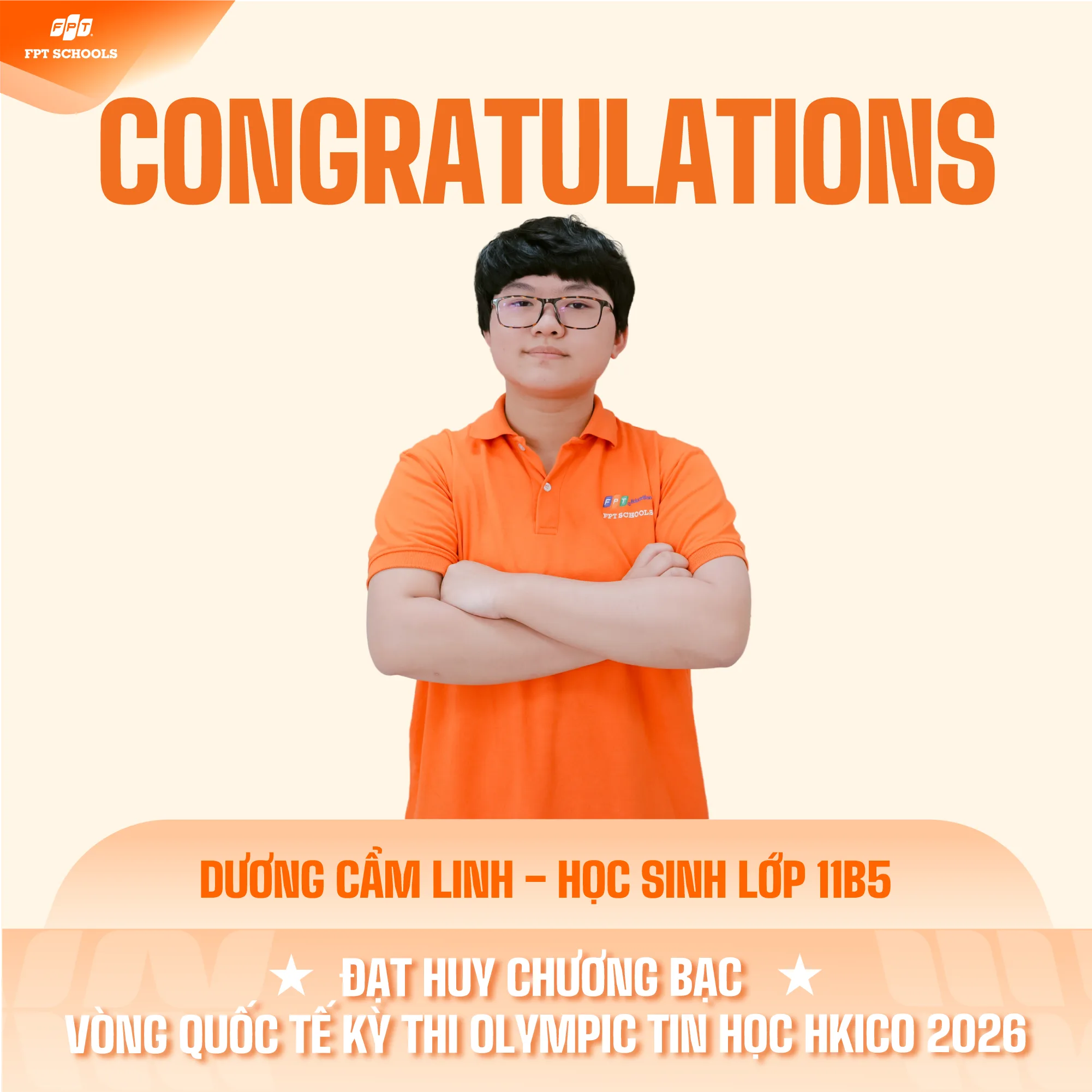 VINH DANH NHỮNG “TÀI NĂNG TRẺ” TẠI CHUNG KẾT KỲ THI OLYMPIC TIN HỌC QUỐC TẾ HKICO 2026. | FPT Schools