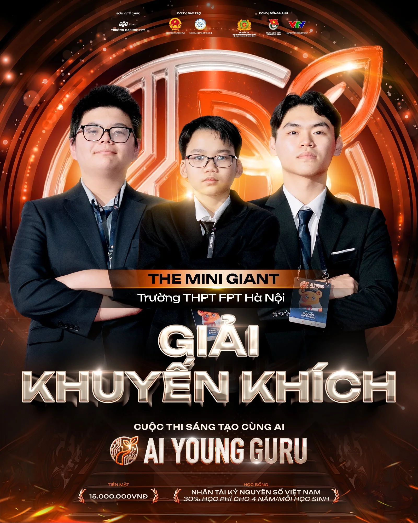 CHÚC MỪNG THE MINI GIANT – ĐẠI DIỆN TRƯỜNG THPT FPT HÀ NỘI XUẤT SẮC GIÀNH GIẢI KHUYẾN KHÍCH TẠI CHUNG KẾT AI YOUNG GURU 2026 - FPT Education CHÚC MỪNG THE MINI GIANT – ĐẠI DIỆN TRƯỜNG THPT FPT HÀ NỘI XUẤT SẮC GIÀNH GIẢI KHUYẾN KHÍCH TẠI CHUNG KẾT AI YOUNG GURU 2026 | FPT Schools