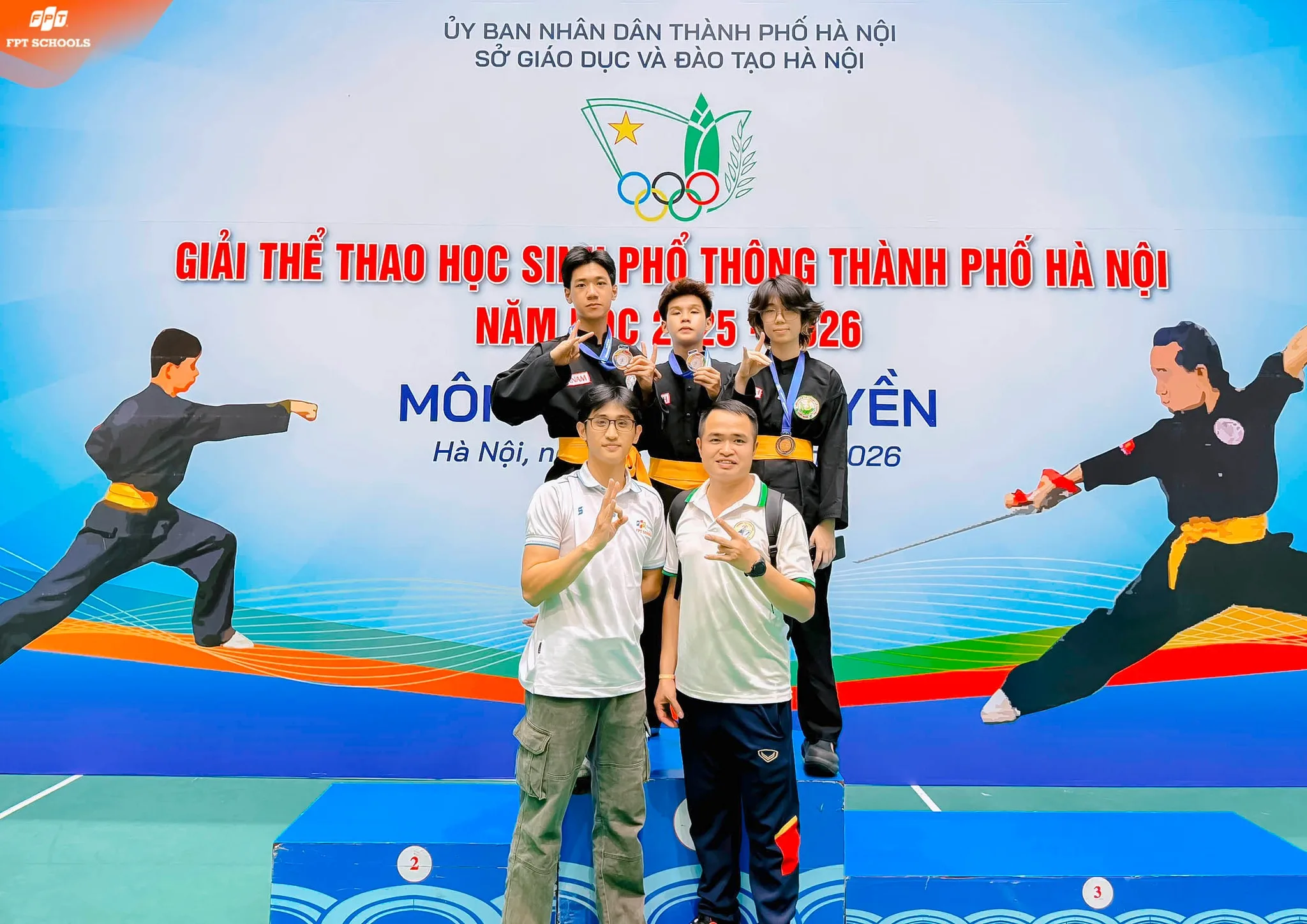 ĐỘI TUYỂN TRƯỜNG THPT FPT HÀ NỘI CHINH PHỤC SÀN ĐẤU VÕ THUẬT TẠI GIẢI THỂ THAO HỌC SINH PHỔ THÔNG THÀNH PHỐ HÀ NỘI NĂM HỌC 2025–2026 - FPT Education ĐỘI TUYỂN TRƯỜNG THPT FPT HÀ NỘI CHINH PHỤC SÀN ĐẤU VÕ THUẬT TẠI GIẢI THỂ THAO HỌC SINH PHỔ THÔNG THÀNH PHỐ HÀ NỘI NĂM HỌC 2025–2026 | FPT Schools