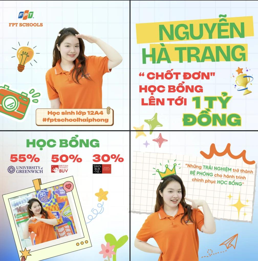 Chúc mừng học sinh Nguyễn Hà Trang xuất sắc giành học bổng từ 3 trường Đại học danh tiếng | FPT Schools