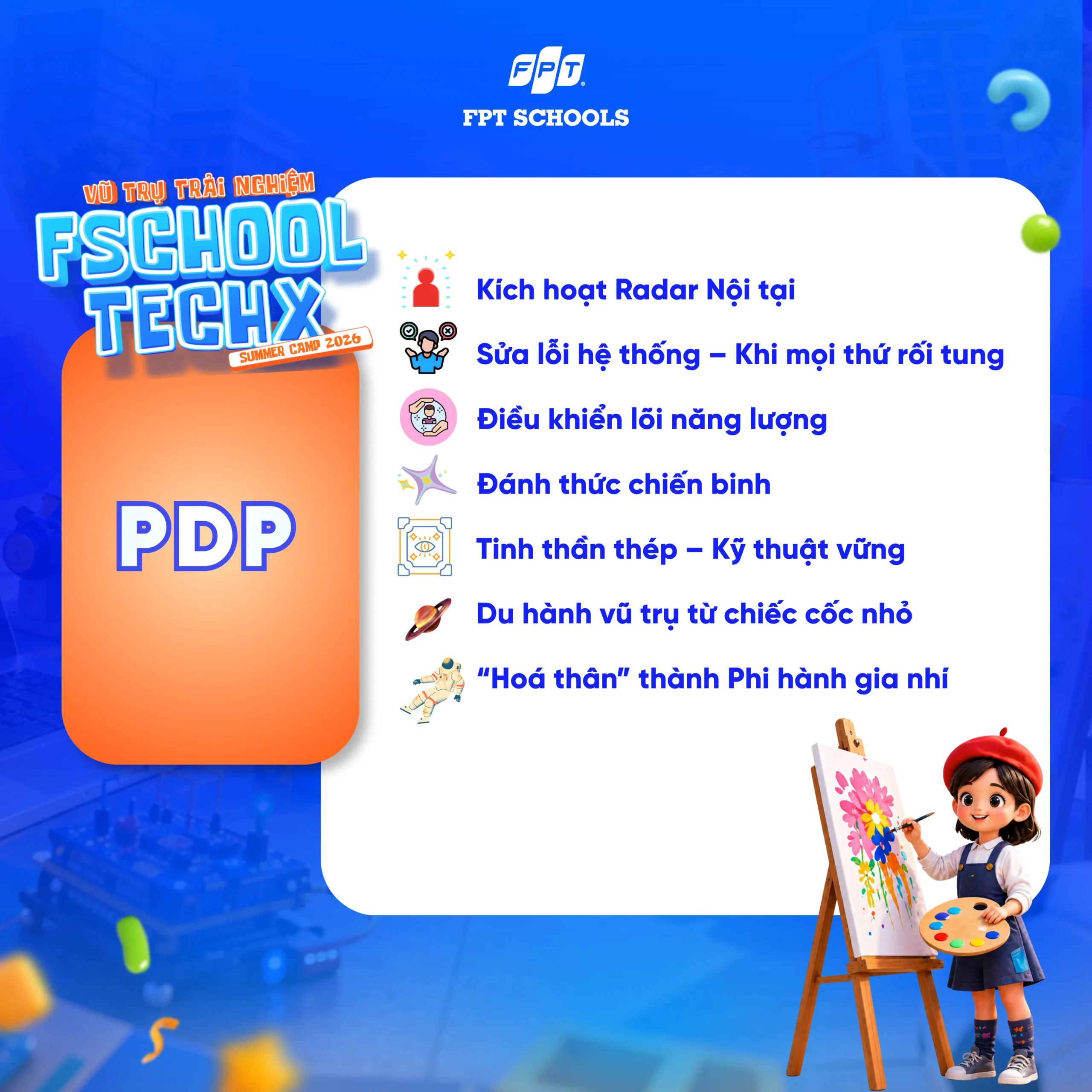 Có gì hot tại trại hè FSchool TechX Summer Camp 2026 | FPT Schools