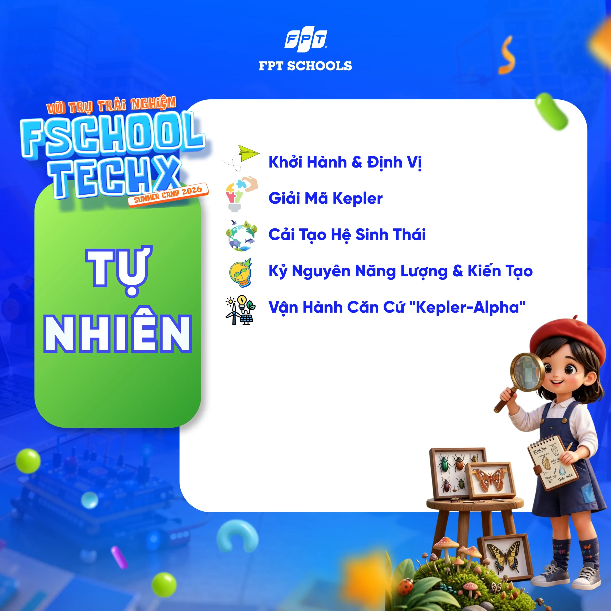Có gì hot tại trại hè FSchool TechX Summer Camp 2026 - FPT Education Có gì hot tại trại hè FSchool TechX Summer Camp 2026 | FPT Schools