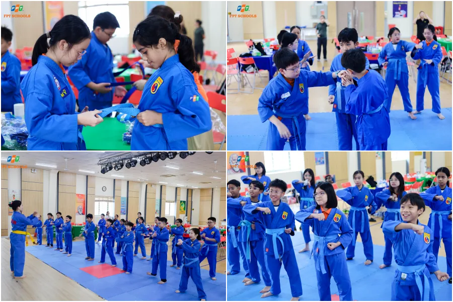 Học sinh nhà F tự tin “bắn” tiếng Anh, trổ tài võ thuật chào đón bạn bè Singapore - FPT Education Học sinh nhà F tự tin “bắn” tiếng Anh, trổ tài võ thuật chào đón bạn bè Singapore | FPT Schools