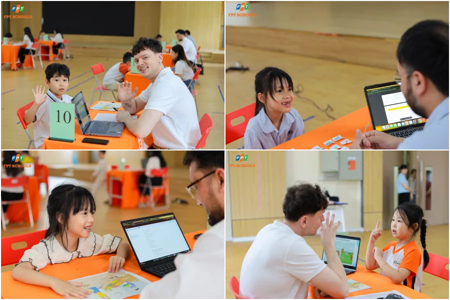 Khối Tiểu học nhà F cực kỳ hào hứng trong buổi đánh giá năng lực Speaking English | FPT Schools