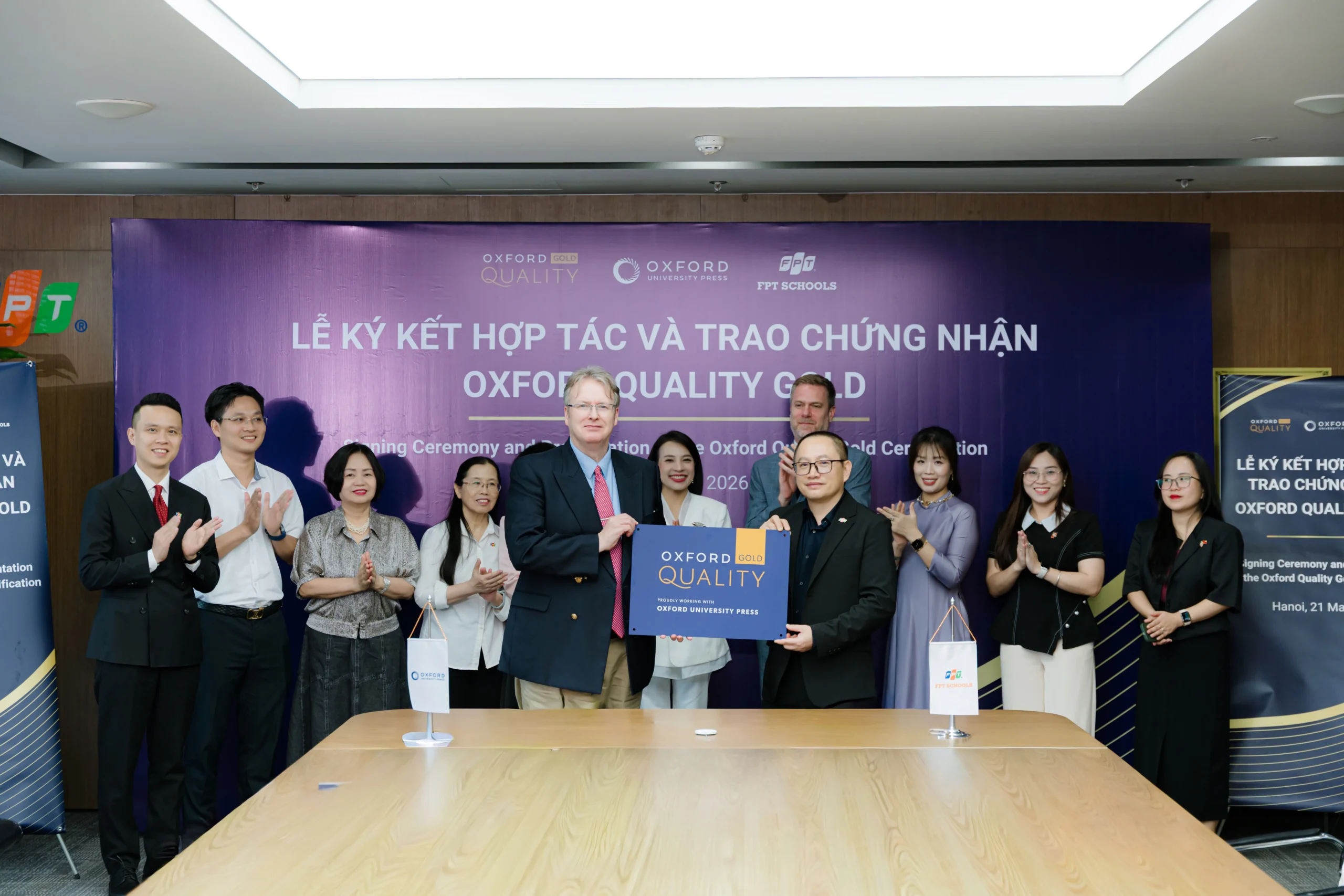 FPT Schools là hệ thống phổ thông đầu tiên tại châu Á đạt chứng nhận Oxford Quality Gold | FPT Schools