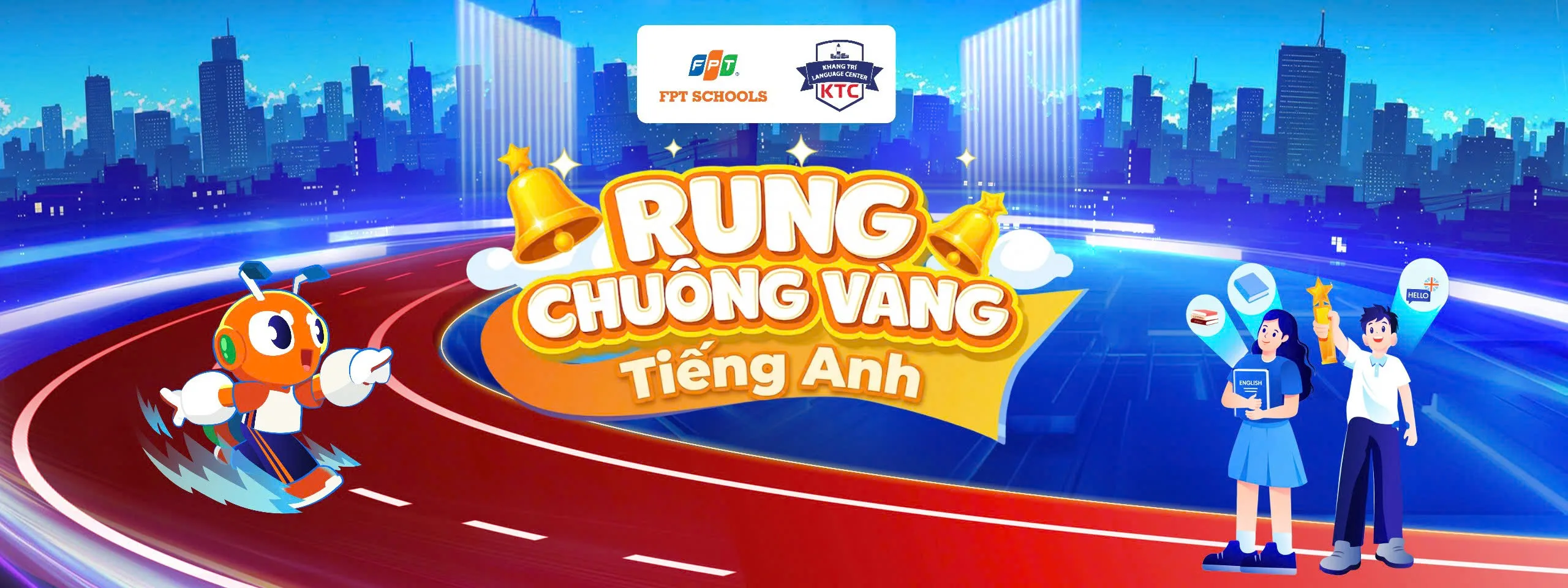 VINH DANH HỌC SINH XUẤT SẮC NHẬN HỌC BỔNG TỪ FPT SCHOOL MILLENNIA TẠI CUỘC THI “RUNG CHUÔNG VÀNG - TIẾNG ANH” | FPT Schools