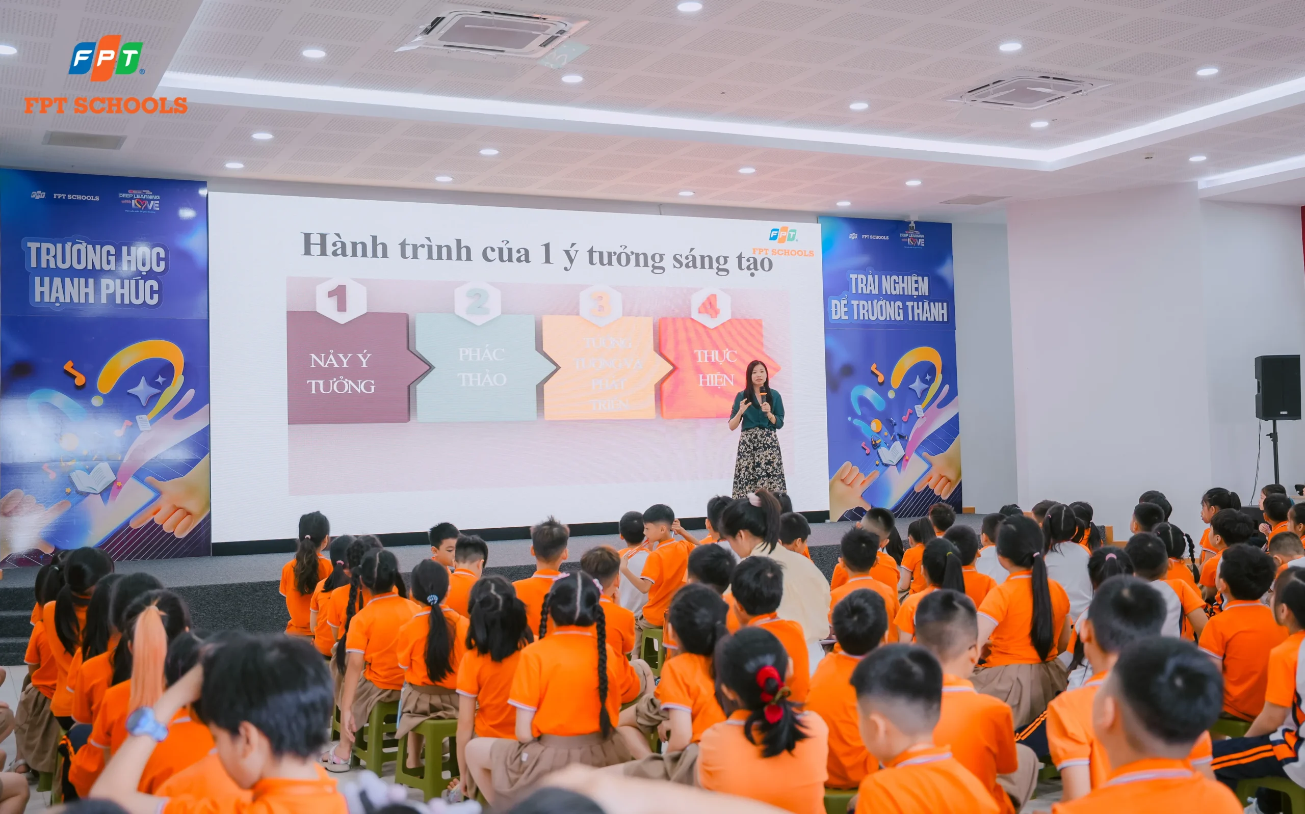 FPT School Thanh Hóa phát triển tư duy sáng tạo cho học sinh Tiểu học - FPT Education Giáo viên Nhà F Thanh Hoá chia sẻ hành trình để tạo để nên một sản phẩm sáng tạo