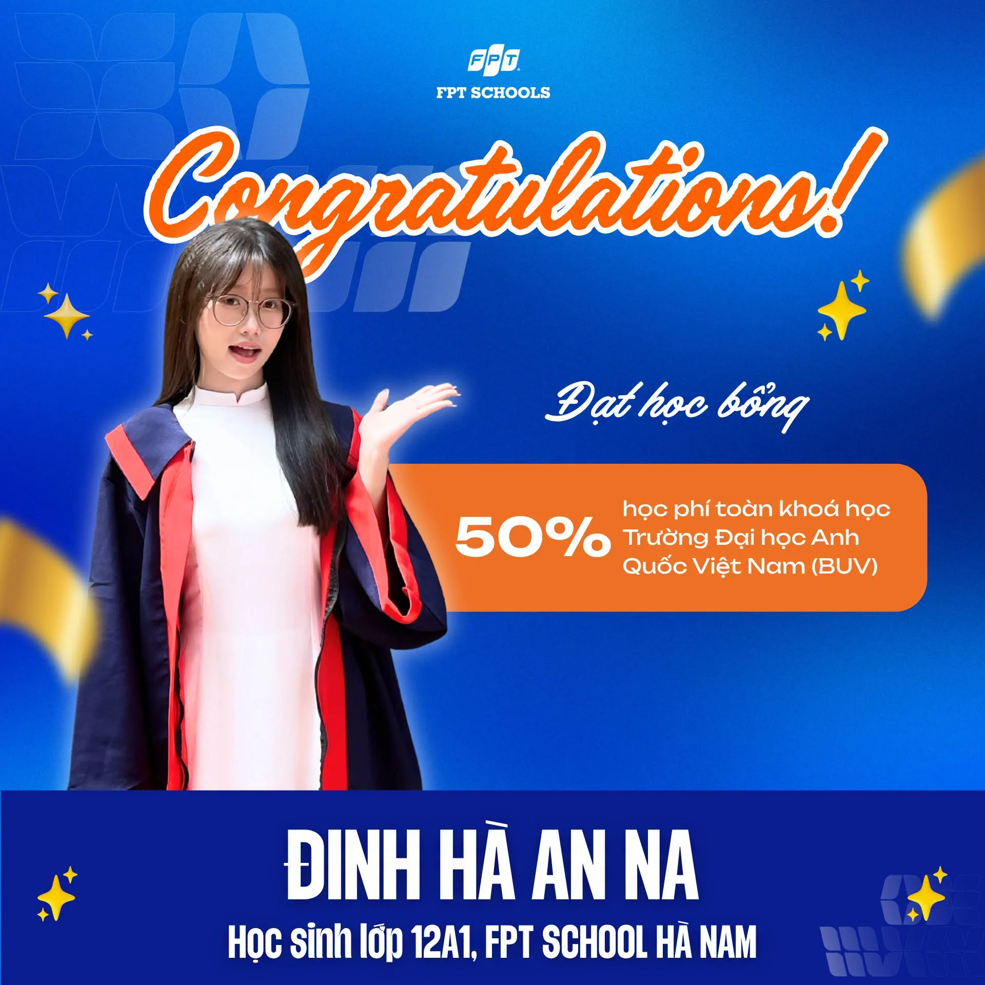 Học sinh FPT School Hà Nam chinh phục nhiều suất học bổng giá trị từ các trường đại học uy tín năm học 2026-2027 | FPT Schools