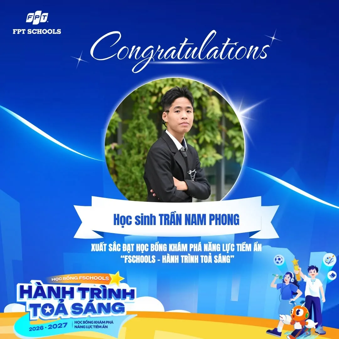 Chúc mừng 12 gương mặt xuất sắc nhận học bổng Hành trình toả sáng đợt 2 của FPT School Hải Phòng -2