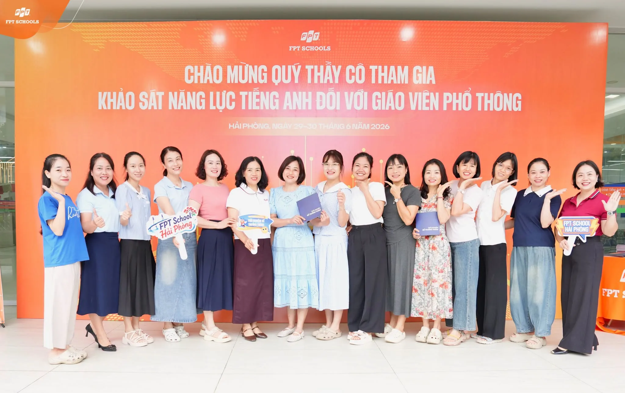 Chương trình Khảo sát Đánh giá năng lực tiếng Anh dành cho giáo viên phổ thông công lập diễn ra tại FPT School Hải Phòng -1