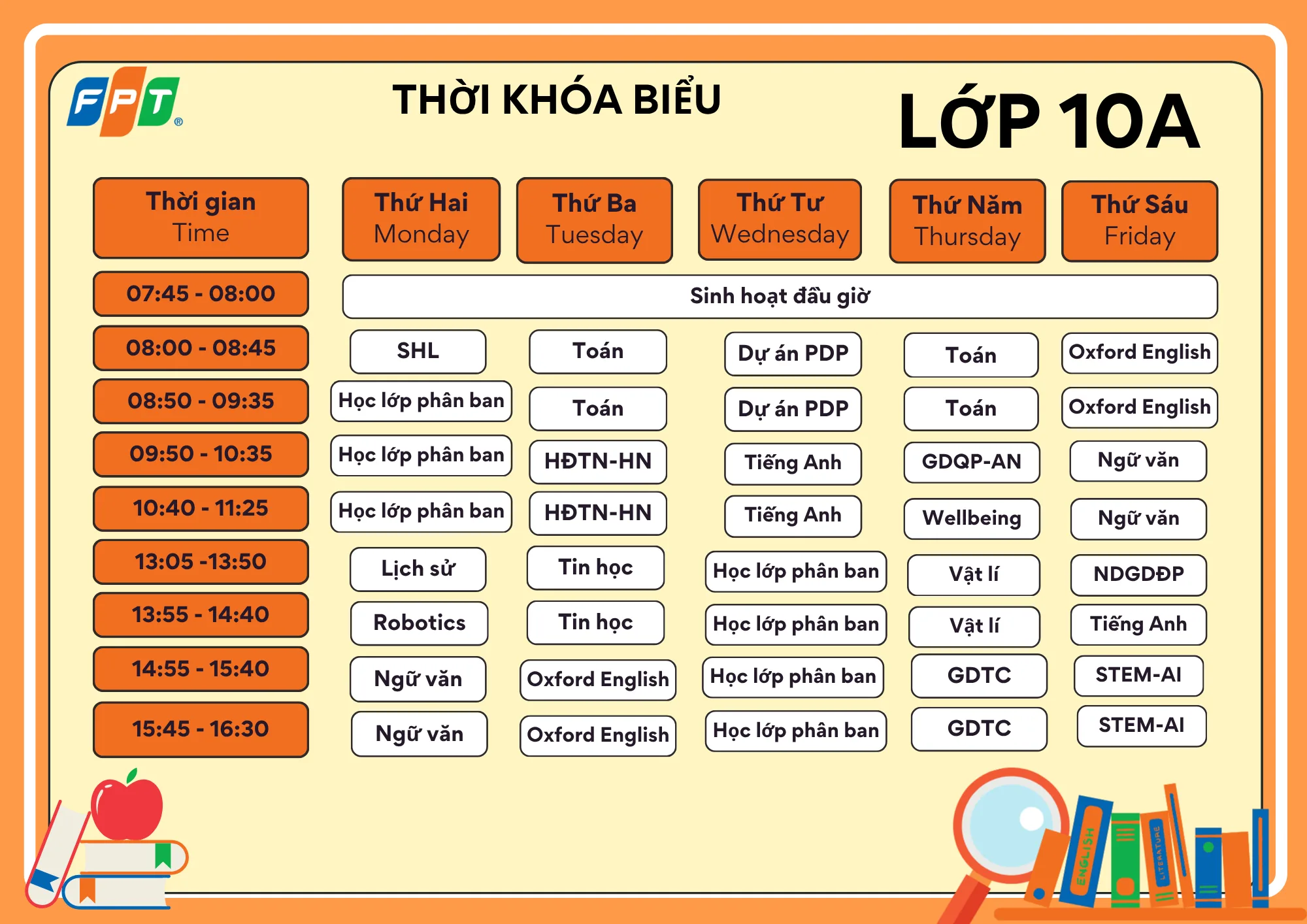Thời Khoá Biểu FPT School Long Vân Năm Học 2026 – 2027 - FPT Education Thời Khoá Biểu FPT School Long Vân Năm Học 2026 – 2027 | FPT Schools