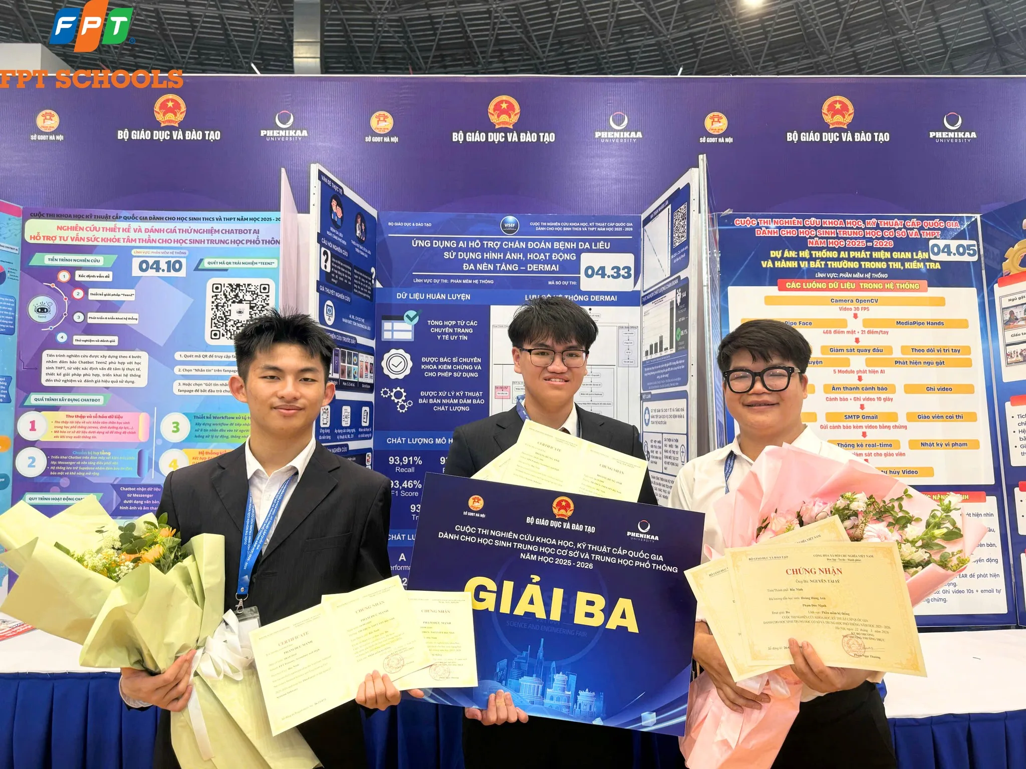 Đội DermAI giành Giải Ba Cuộc thi Khoa học kỹ thuật cấp quốc gia năm 2026 | FPT Schools