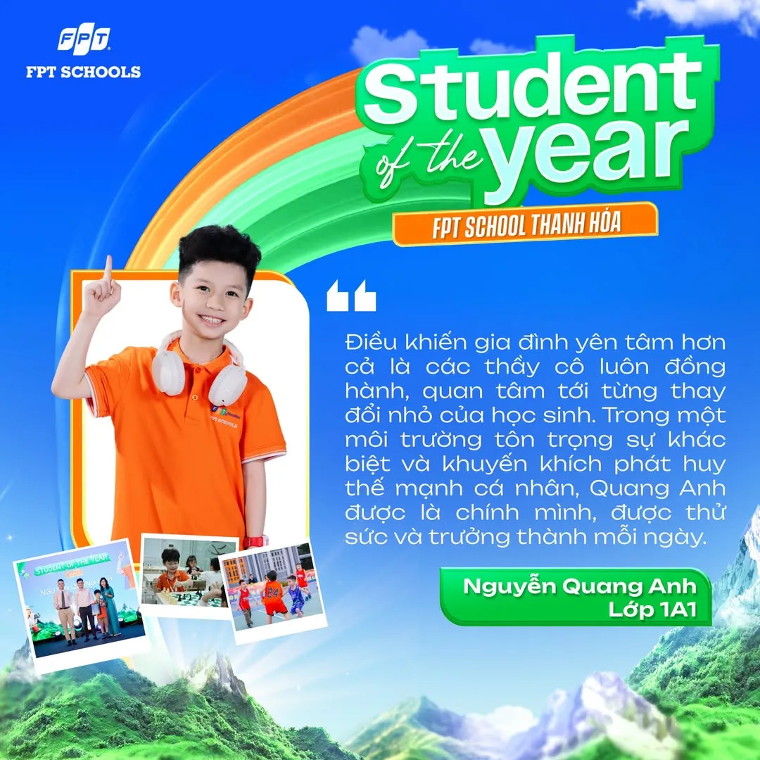 Nguyễn Quang Anh 1A1 Đạt Student of the Year Và Hành Trình Trưởng Thành | FPT Schools