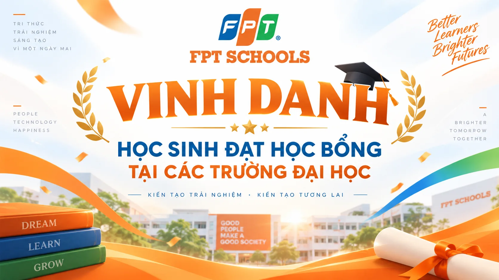 VINH DANH HỌC SINH KHÓA 1 VÀ KHÓA 2 FPT SCHOOL BẮC NINH RỰC RỠ MÙA HỌC BỔNG ĐẠI HỌC | FPT Schools