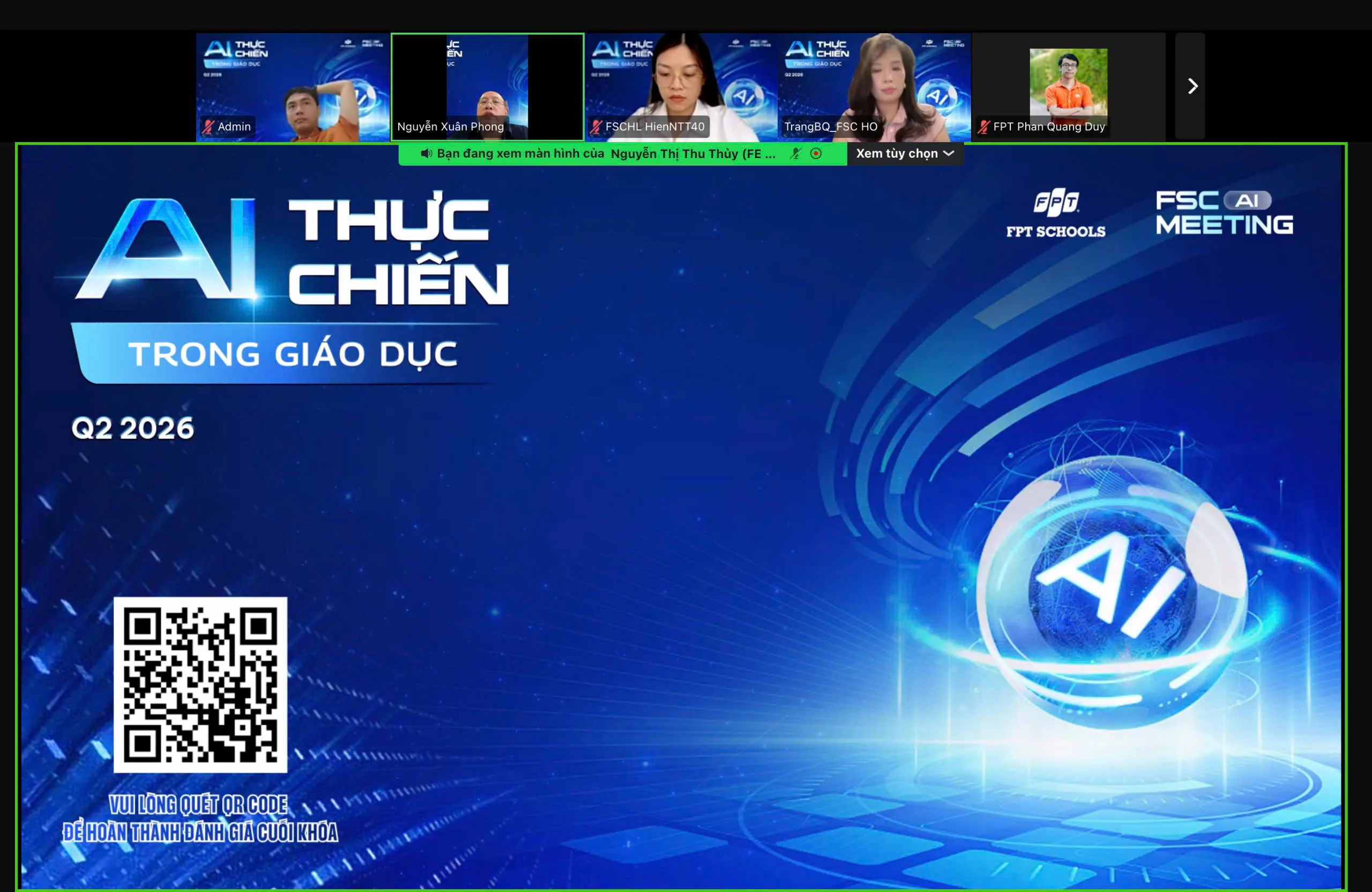 Hội nghị FSchools AI Meeting Quý 2/2026: Đưa “AI thực chiến” vào tâm điểm vận hành và giảng dạy tại FPT Schools | FPT Schools