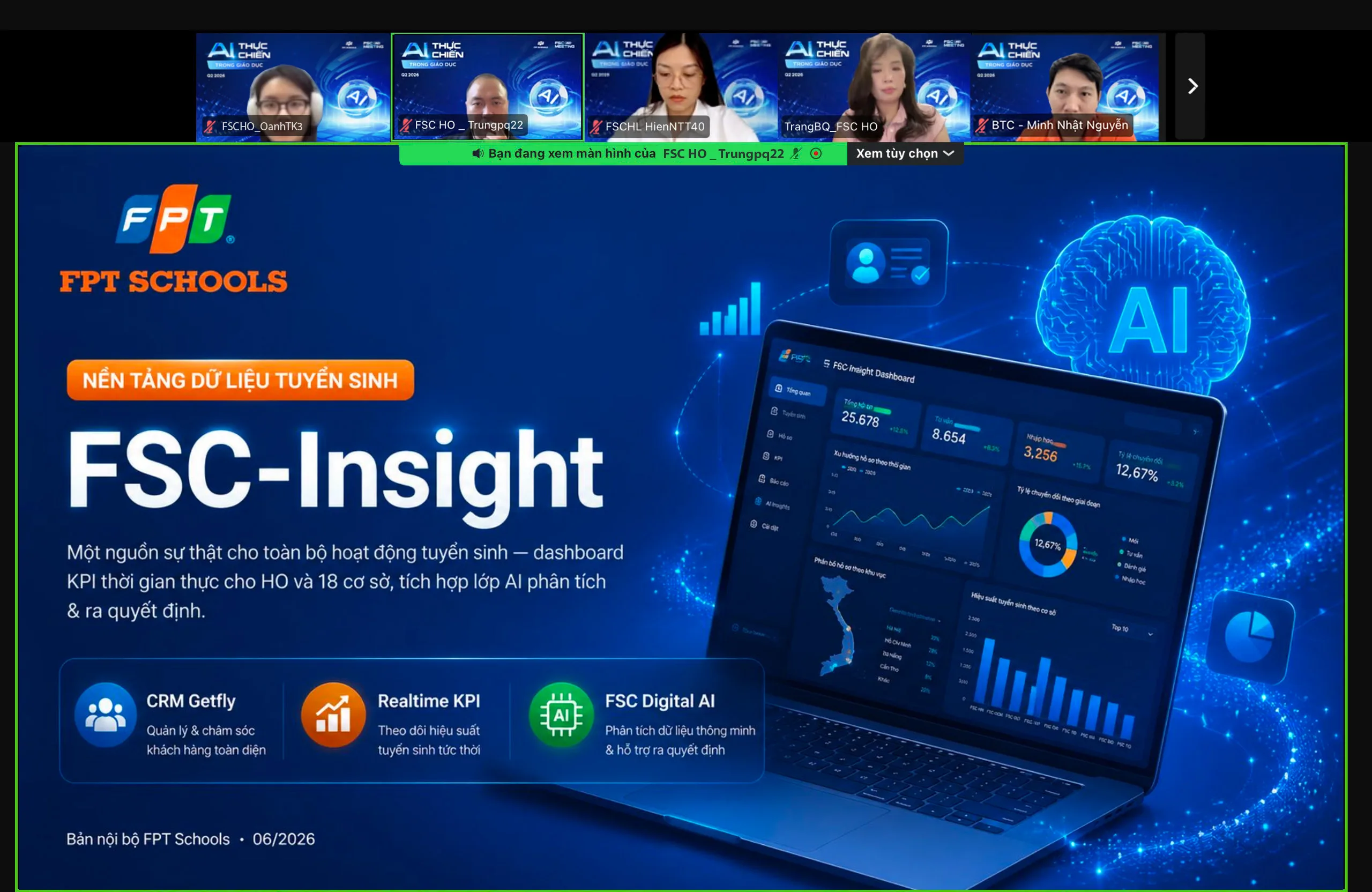 Hội nghị FSchools AI Meeting Quý 2/2026: Đưa “AI thực chiến” vào tâm điểm vận hành và giảng dạy tại FPT Schools | FPT Schools