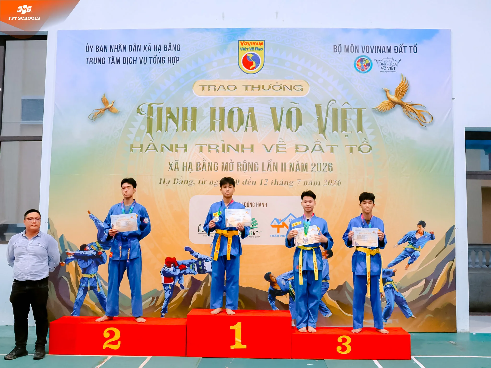 Đội tuyển Vovinam Trường THPT FPT Hà Nội giành 5 huy chương tại giải "Tinh hoa Võ Việt – Hành trình về Đất Tổ" | FPT Schools