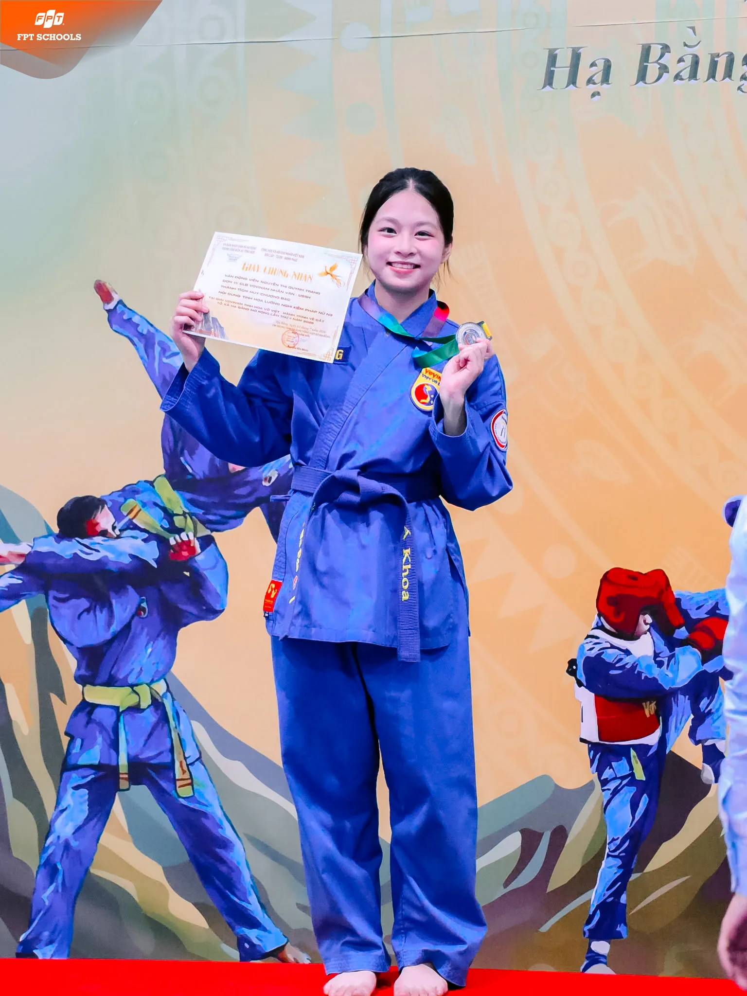 Đội tuyển Vovinam Trường THPT FPT Hà Nội giành 5 huy chương tại giải "Tinh hoa Võ Việt – Hành trình về Đất Tổ" | FPT Schools