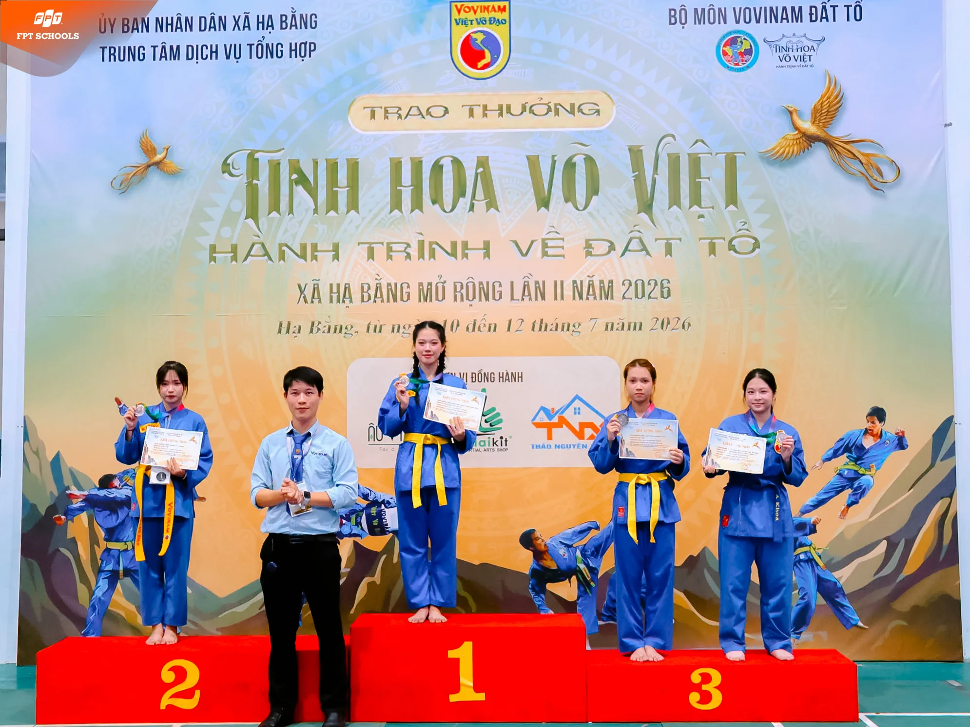 Đội tuyển Vovinam Trường THPT FPT Hà Nội giành 5 huy chương tại giải "Tinh hoa Võ Việt – Hành trình về Đất Tổ" | FPT Schools