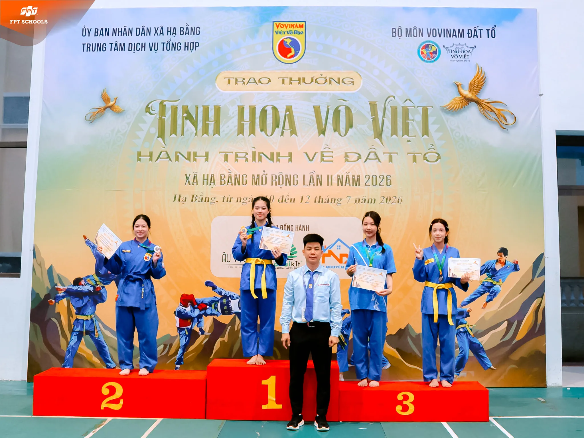 Đội tuyển Vovinam Trường THPT FPT Hà Nội giành 5 huy chương tại giải "Tinh hoa Võ Việt – Hành trình về Đất Tổ" | FPT Schools