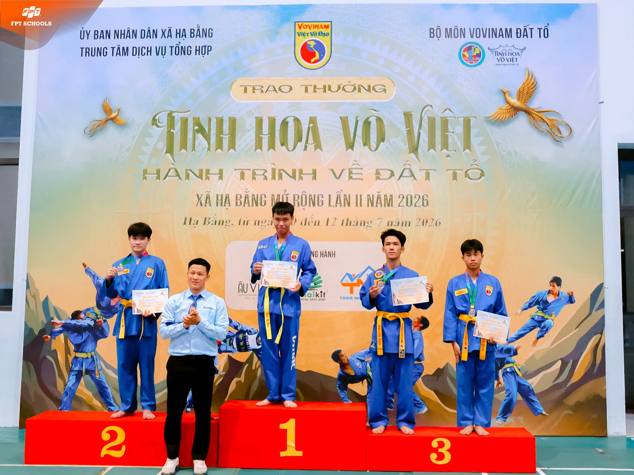Đội tuyển Vovinam Trường THPT FPT Hà Nội giành 5 huy chương tại giải "Tinh hoa Võ Việt – Hành trình về Đất Tổ" | FPT Schools