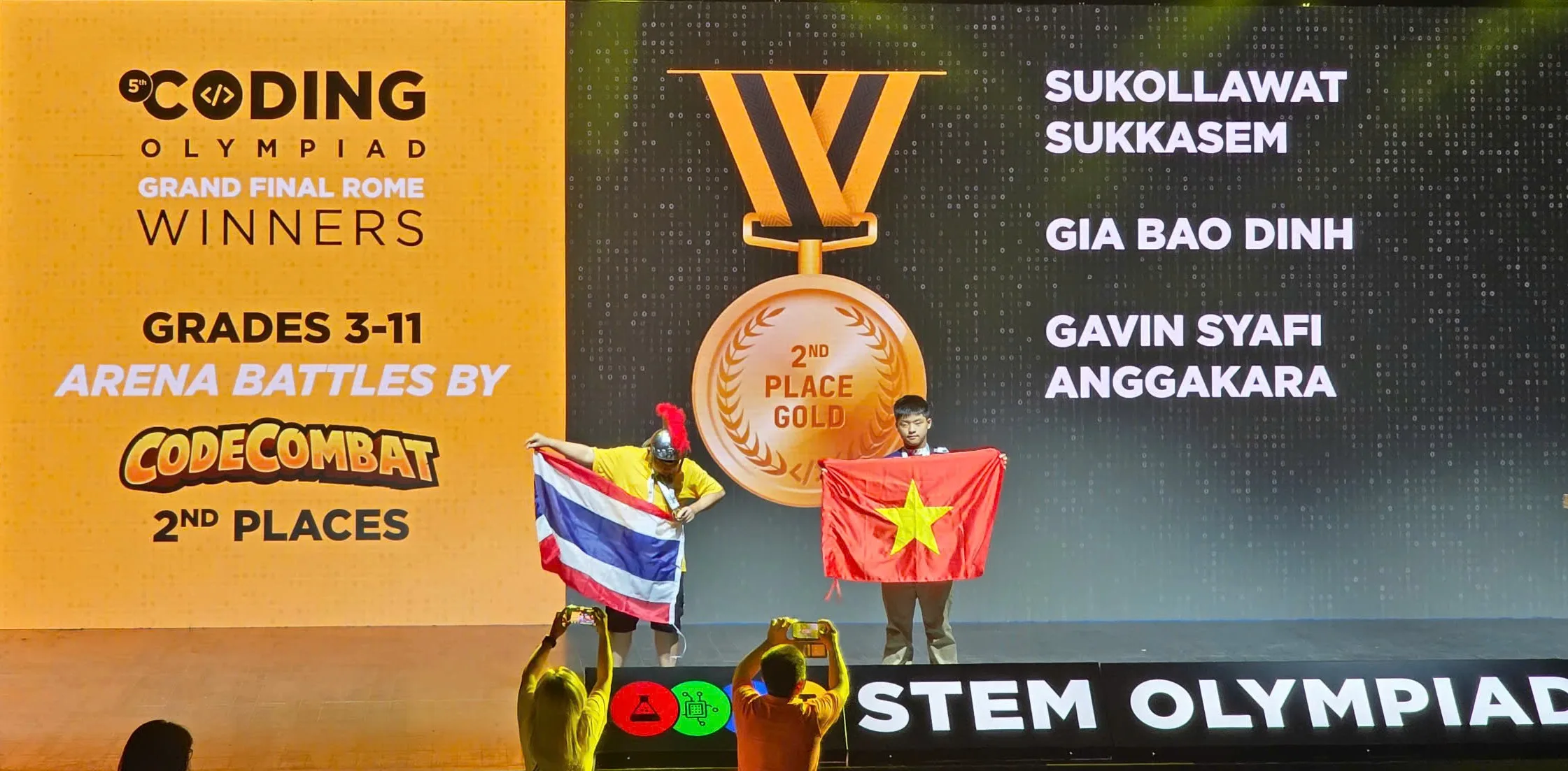 STEM Olympiad 2026: Học sinh FPT School Hà Nam giành 2 Huy chương Vàng, Top 2 thế giới tại vòng chung kết quốc tế trực tiếp tại Rome, Italia | FPT Schools