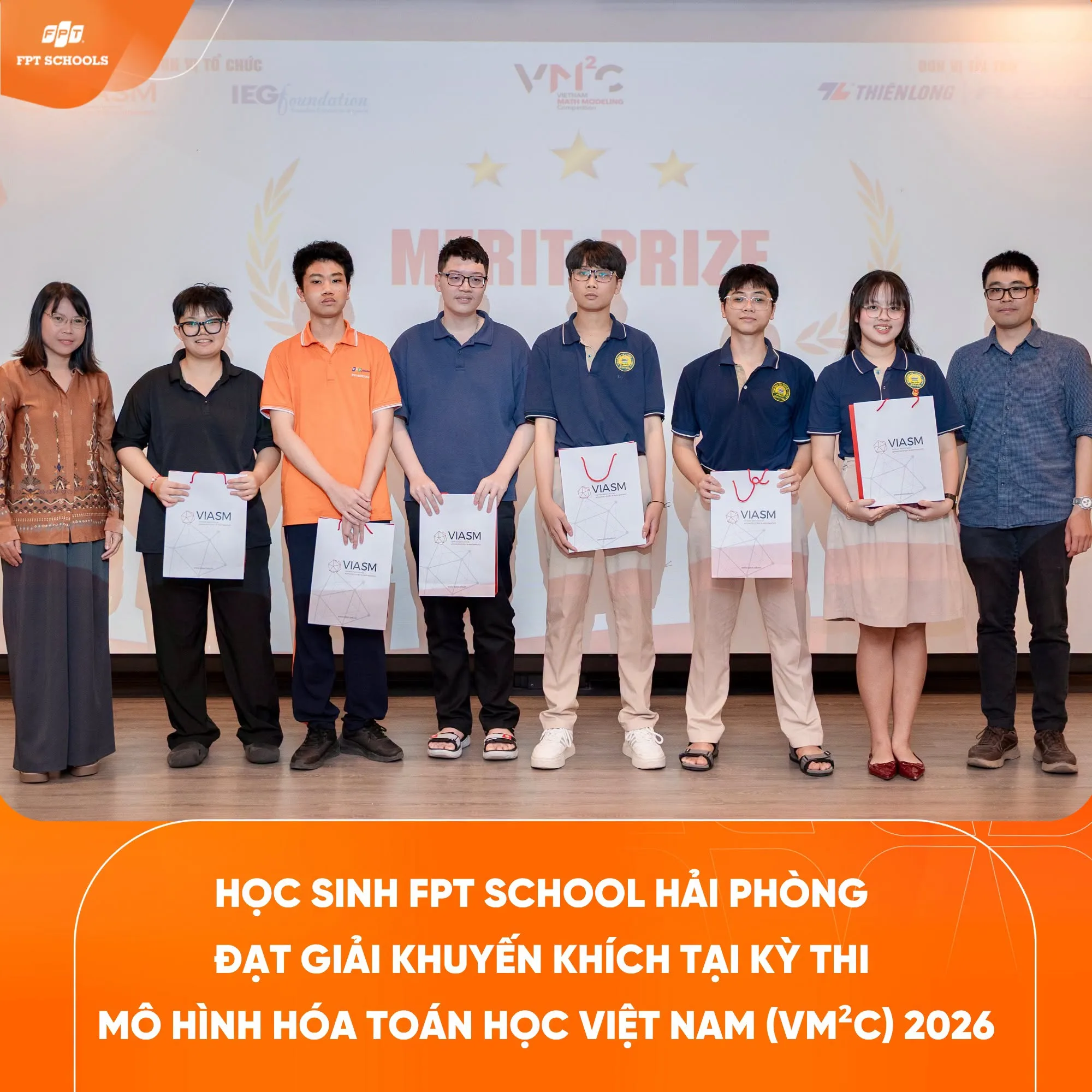 Chúc mừng học sinh FPT School Hải Phòng đạt giải Khuyến Khích tại Kỳ thi Mô hình hoá toán học Việt Nam (VM²C) 2026 | FPT Schools